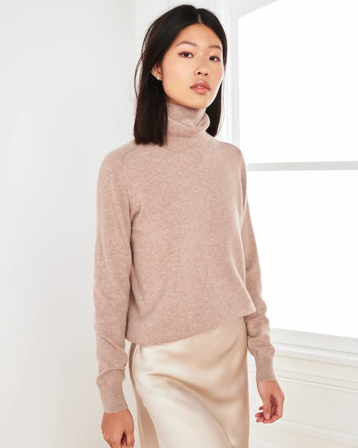 Mongolian Cashmere Turtleneck Sweater