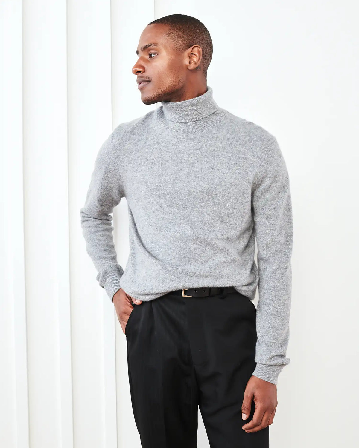 Mongolian Spring Cashmere Turtleneck Sweater