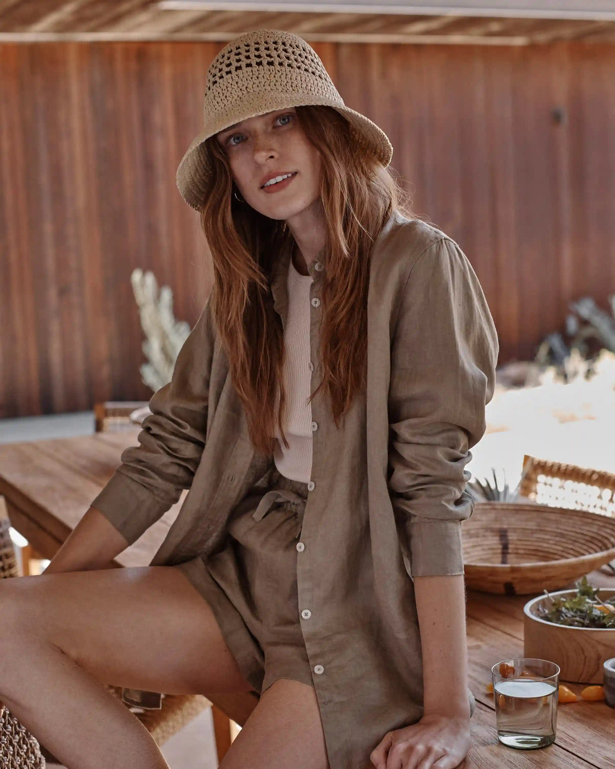 100% European Linen Long Sleeve Shirt