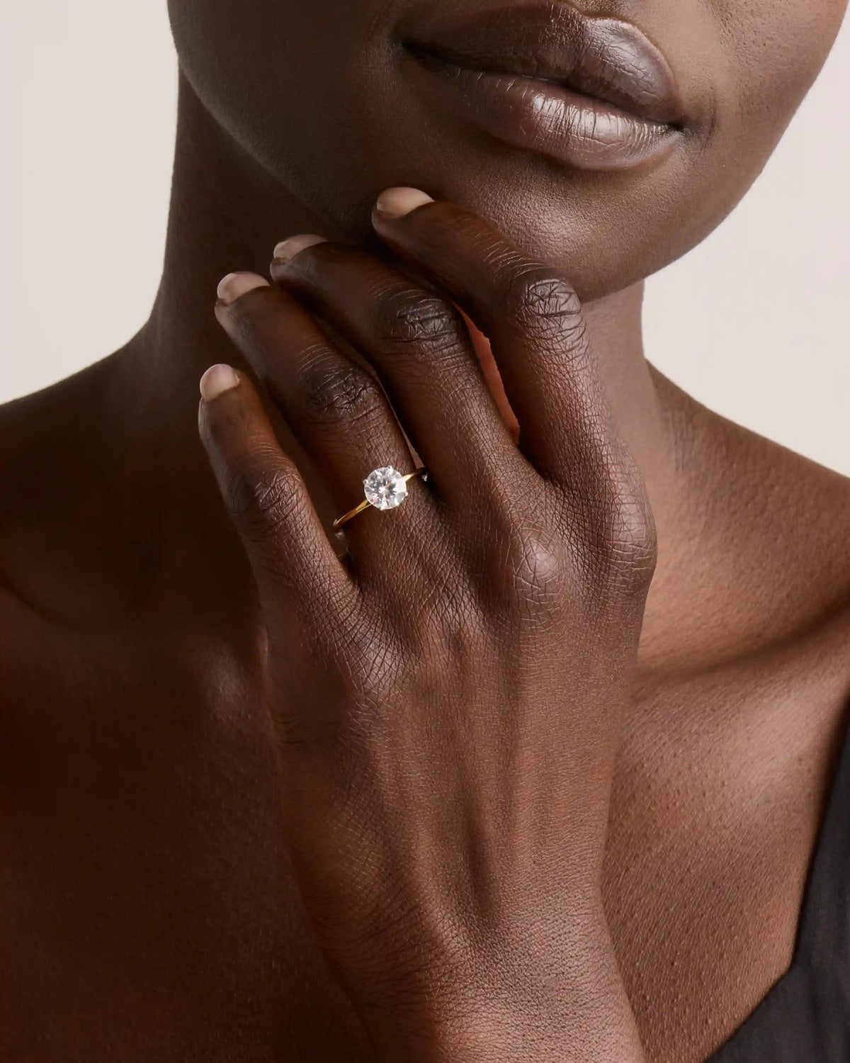 Lab Grown Diamond Round Petite Classic Engagement Ring - 1.50ct