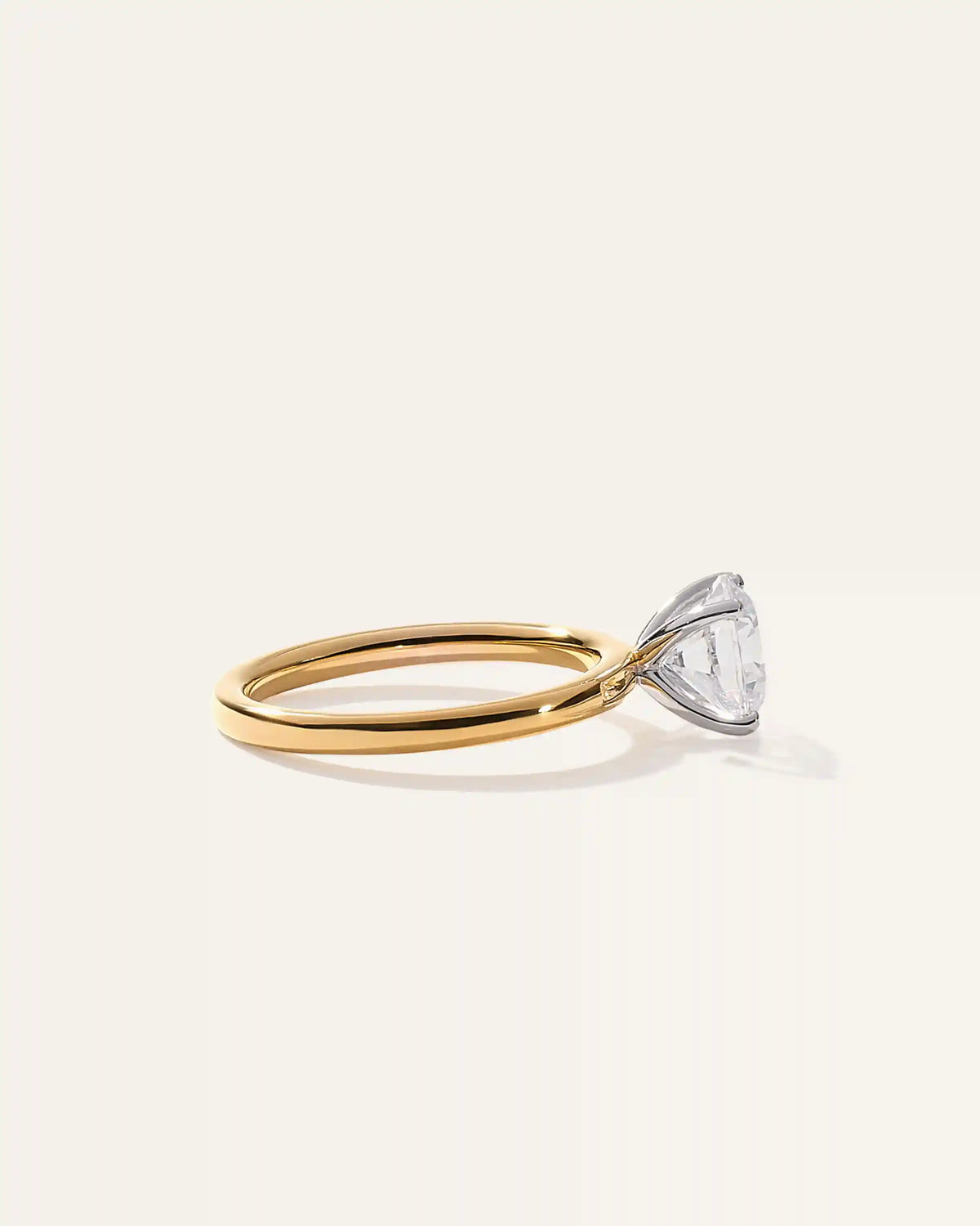 Lab Grown Diamond Round Comfort Fit Engagement Ring - 1.50ct