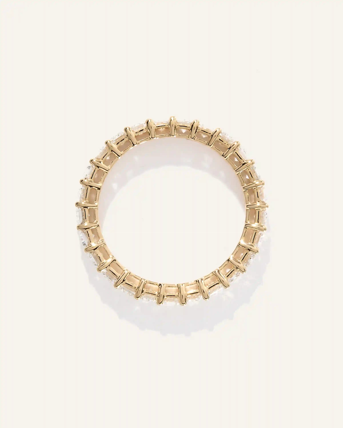 Lab Grown Diamond Emerald Eternity Band