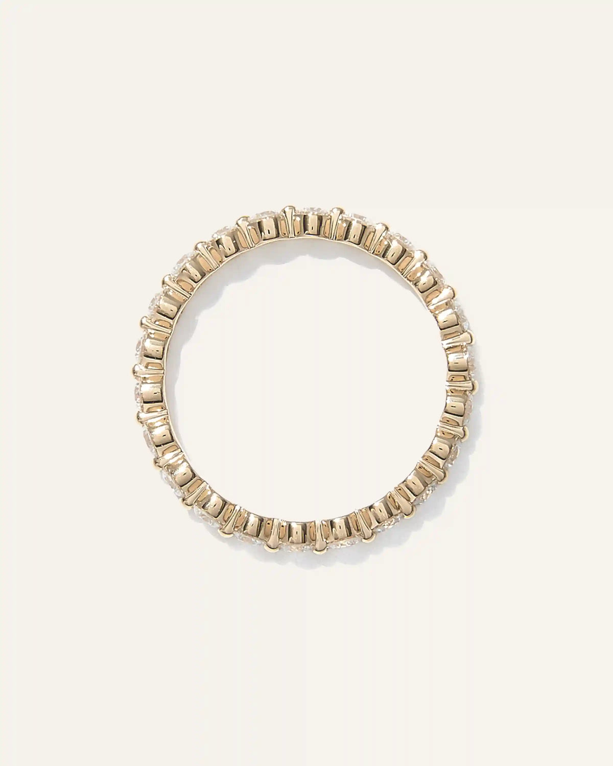 Lab Grown Diamond Single Shared Prong Eternity Band
