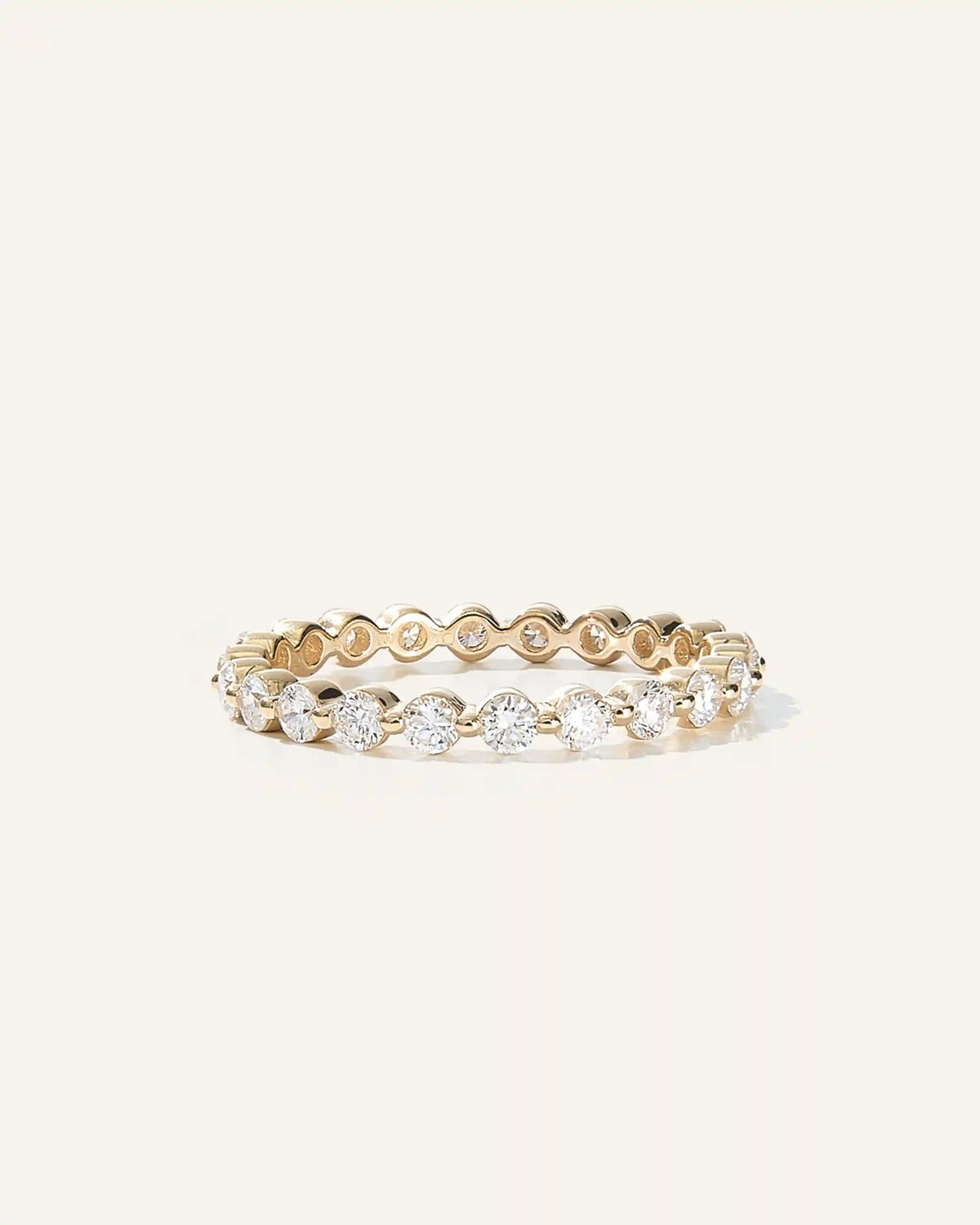 Lab Grown Diamond Single Shared Prong Eternity Band