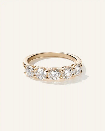 Lab Grown Diamond Five Stone Band