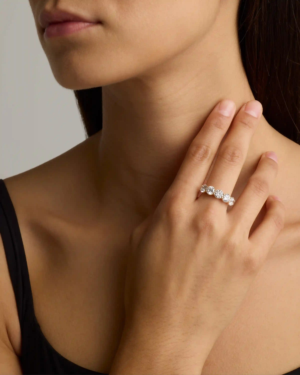Lab Grown Diamond Five Stone Band