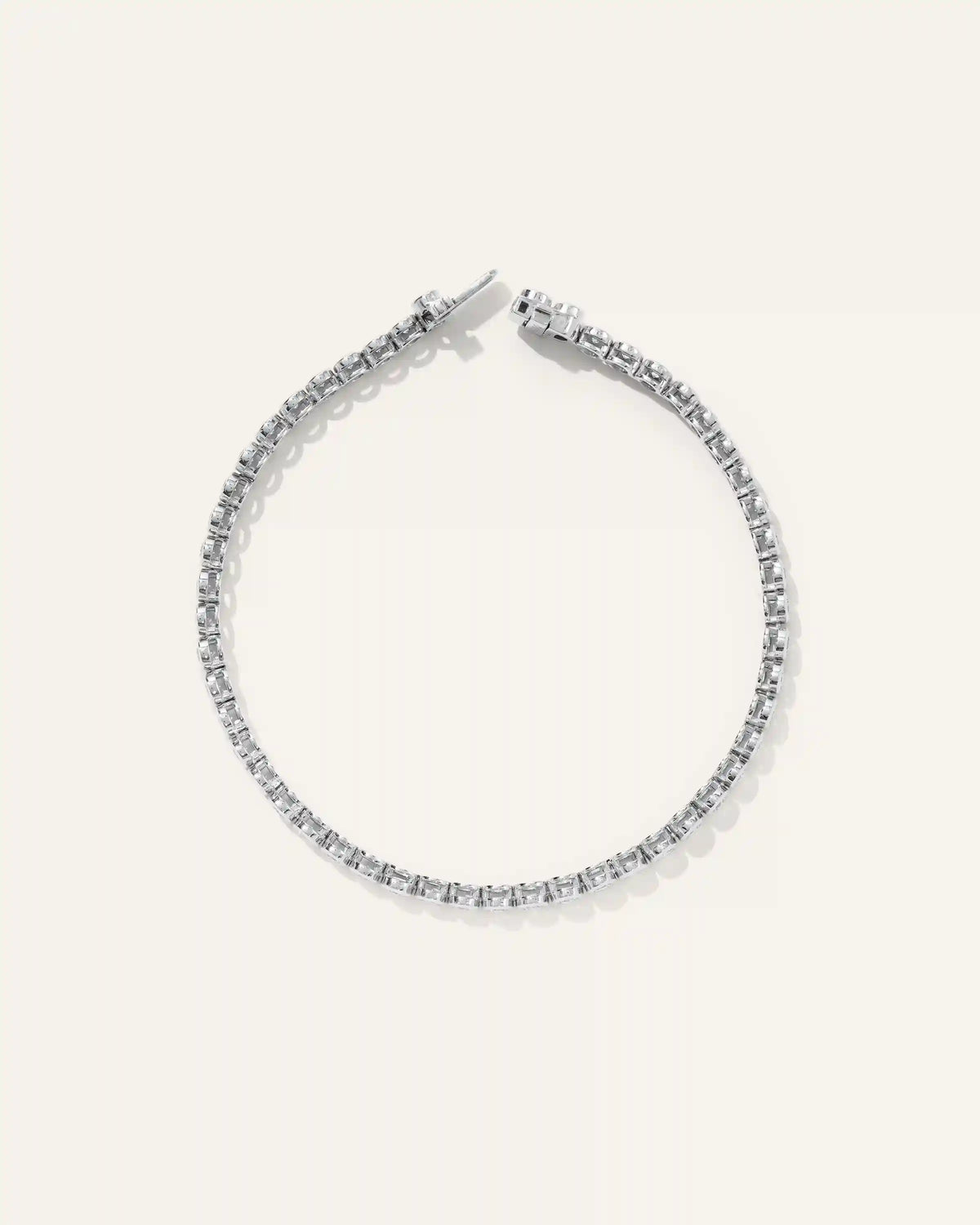 14K Gold Lab Grown Diamond Bezel Set Tennis Bracelet - 2ctw