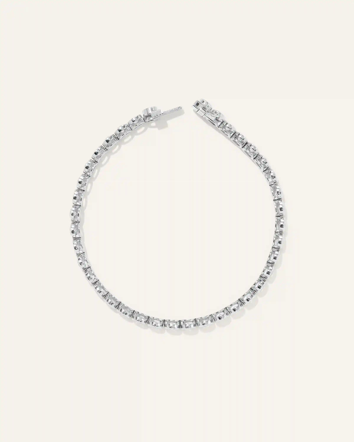 14K Gold Lab Grown Diamond Bezel Set Tennis Bracelet - 4ctw