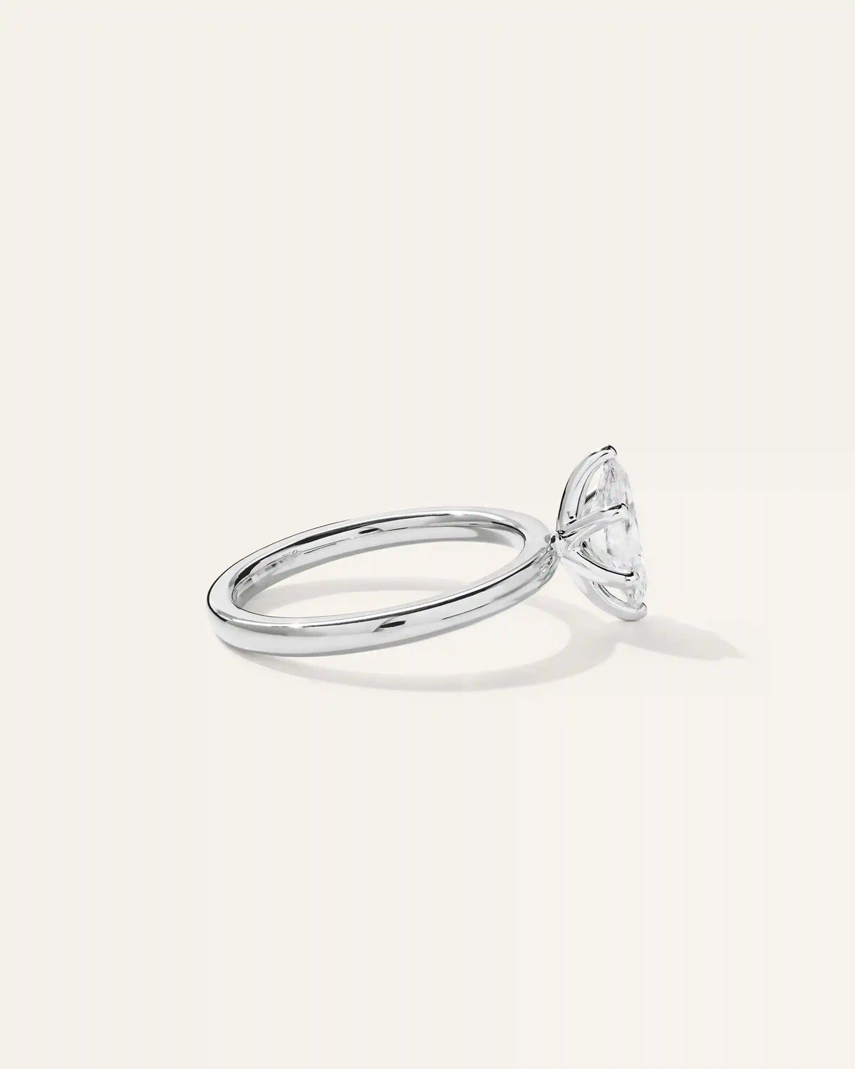 Lab Grown Diamond Marquise Comfort Fit Engagement Ring - 1ct