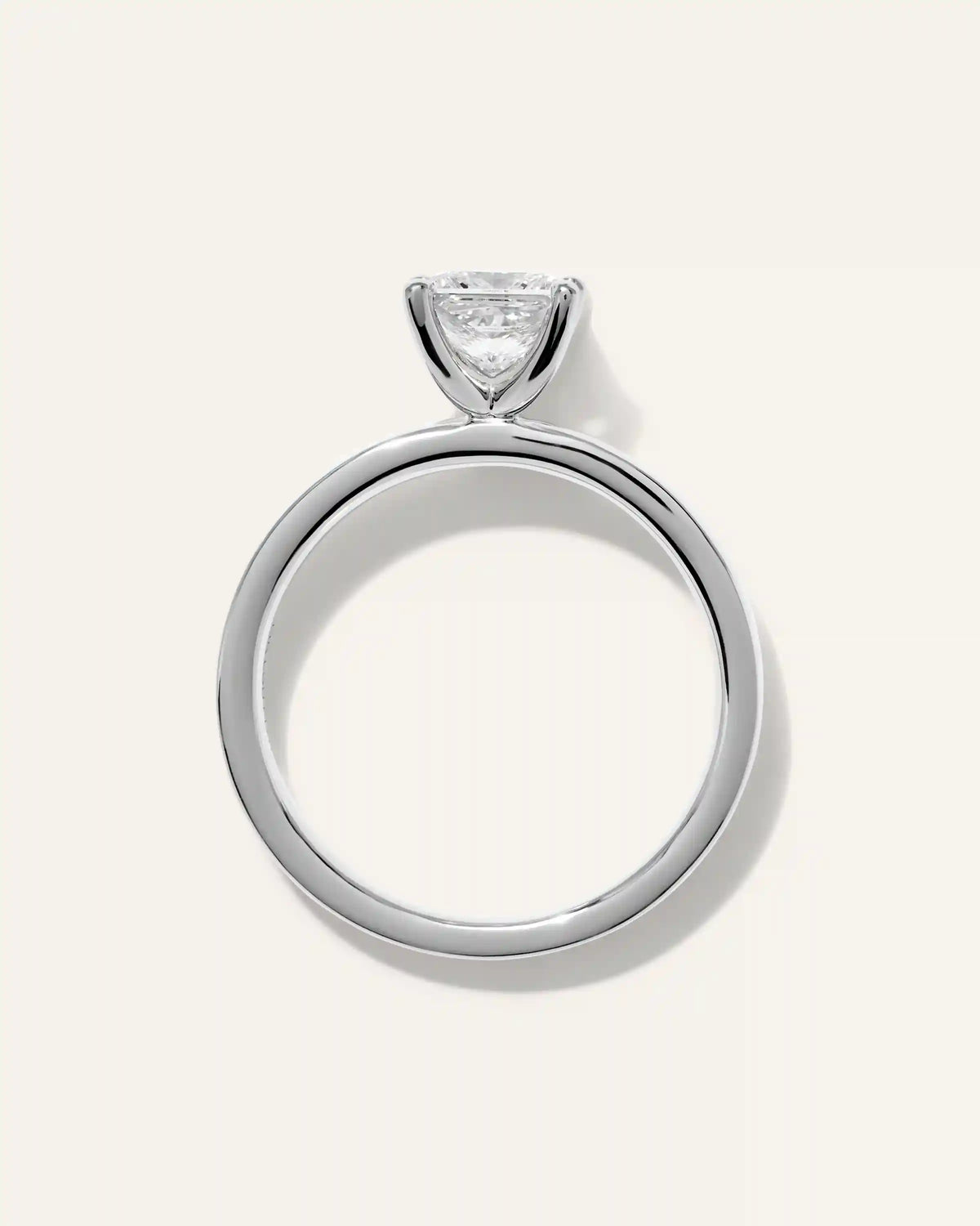 Lab Grown Diamond Princess Comfort Fit Engagement Ring - 1ct