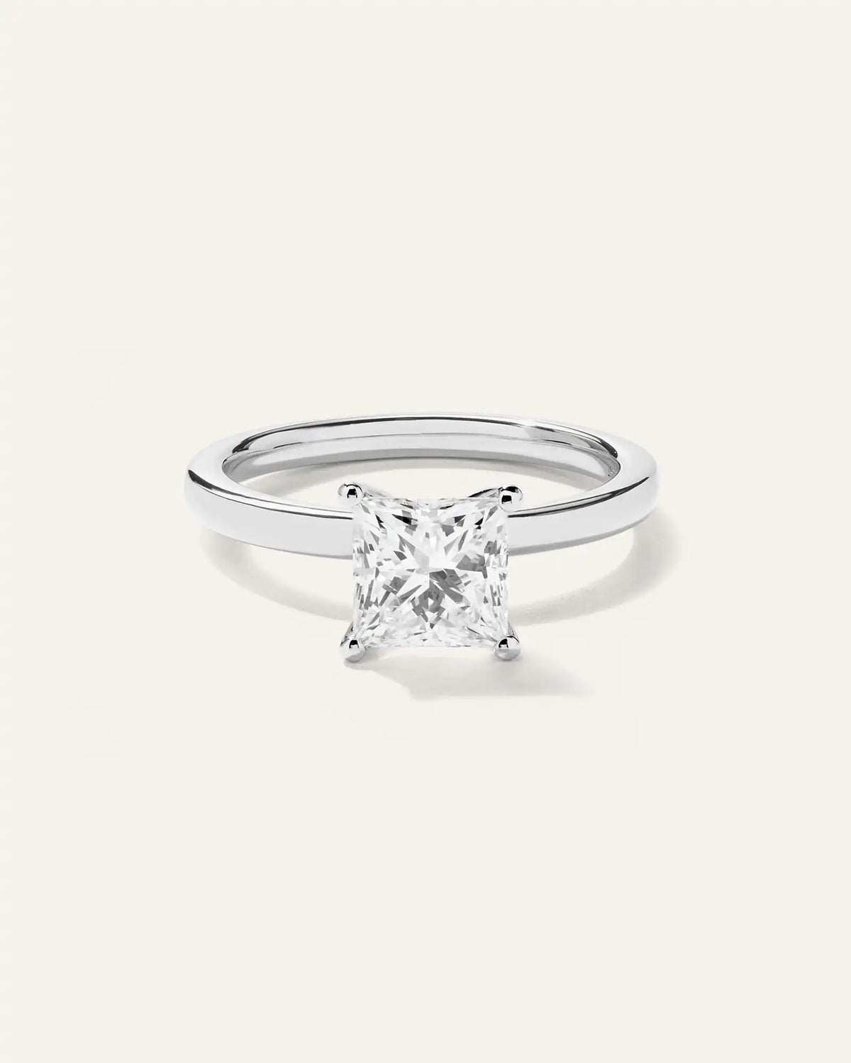 Lab Grown Diamond Princess Comfort Fit Engagement Ring - 1.5ct