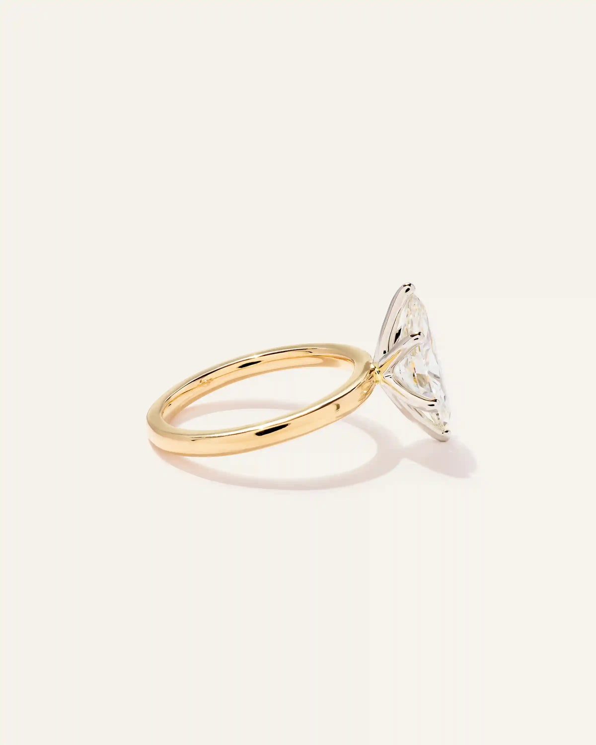 Lab Grown Diamond Marquise Comfort Fit Engagement Ring - 2ct
