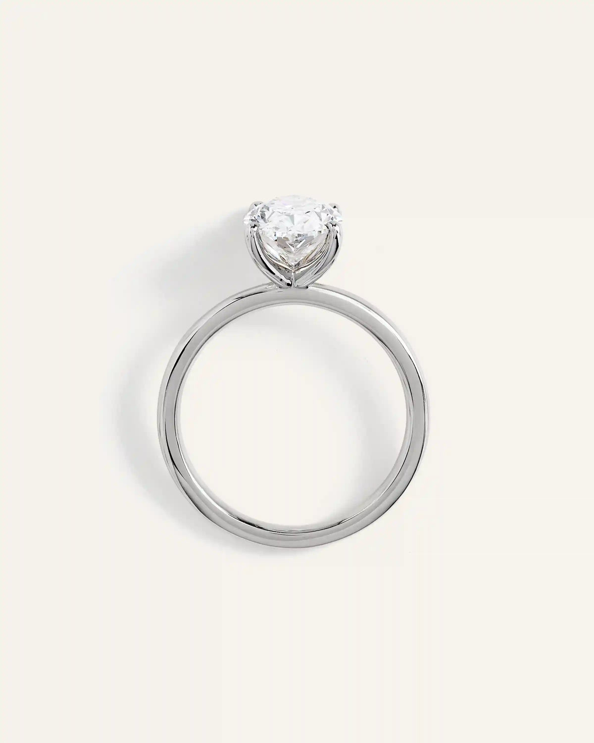 Lab Grown Diamond Oval Comfort Fit Engagement Ring - 2.5ct
