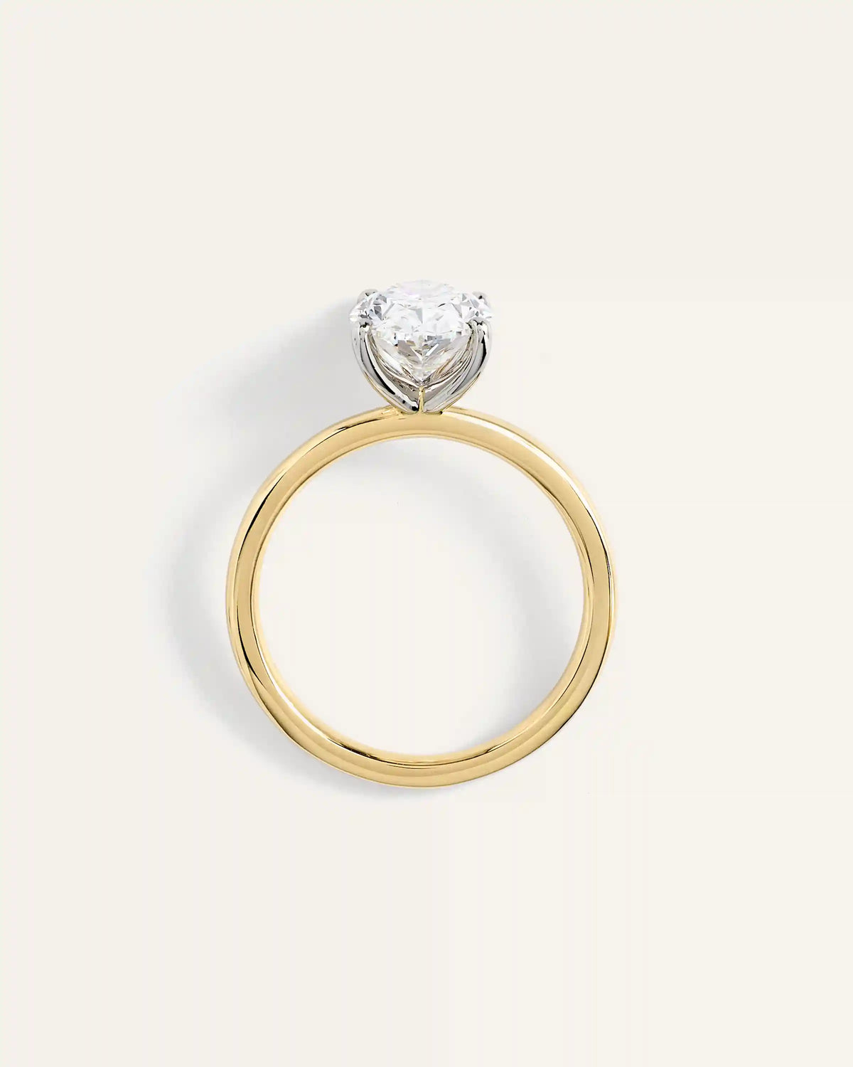 Lab Grown Diamond Oval Comfort Fit Engagement Ring - 2.5ct