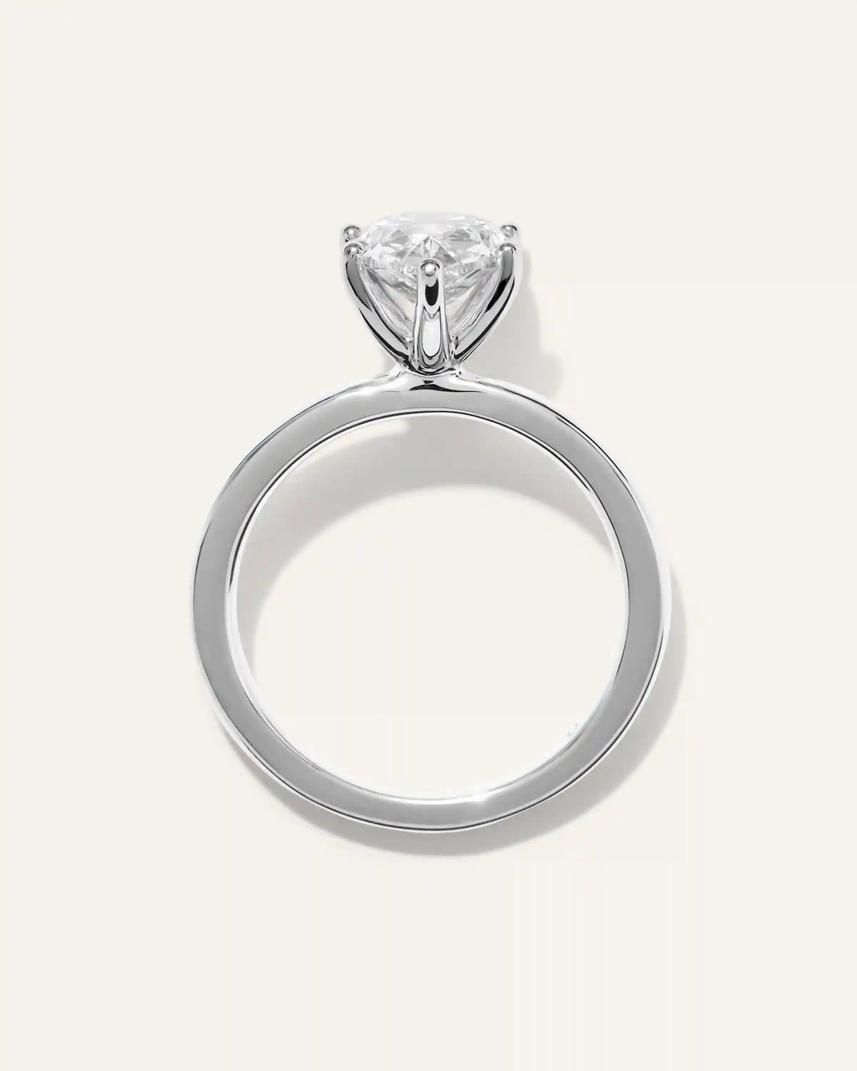 Lab Grown Diamond Pear Comfort Fit Engagement Ring - 2.5ct