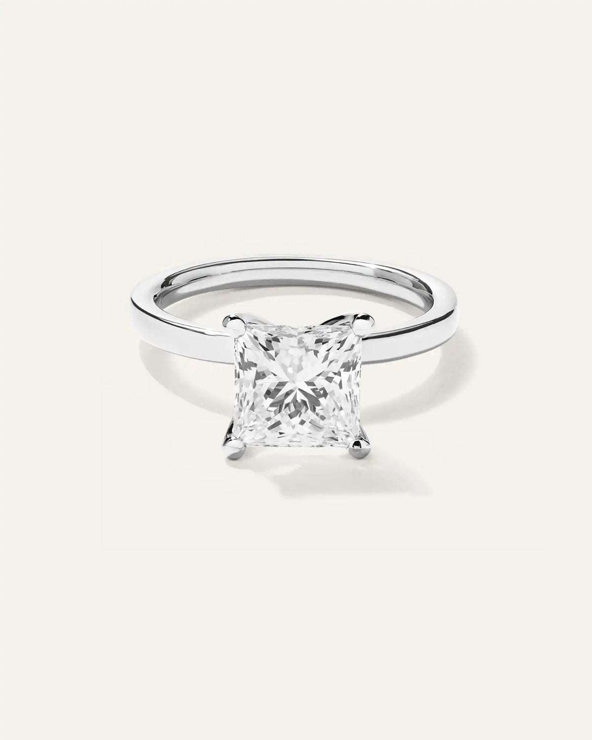 Lab Grown Diamond Princess Comfort Fit Engagement Ring - 2.5ct