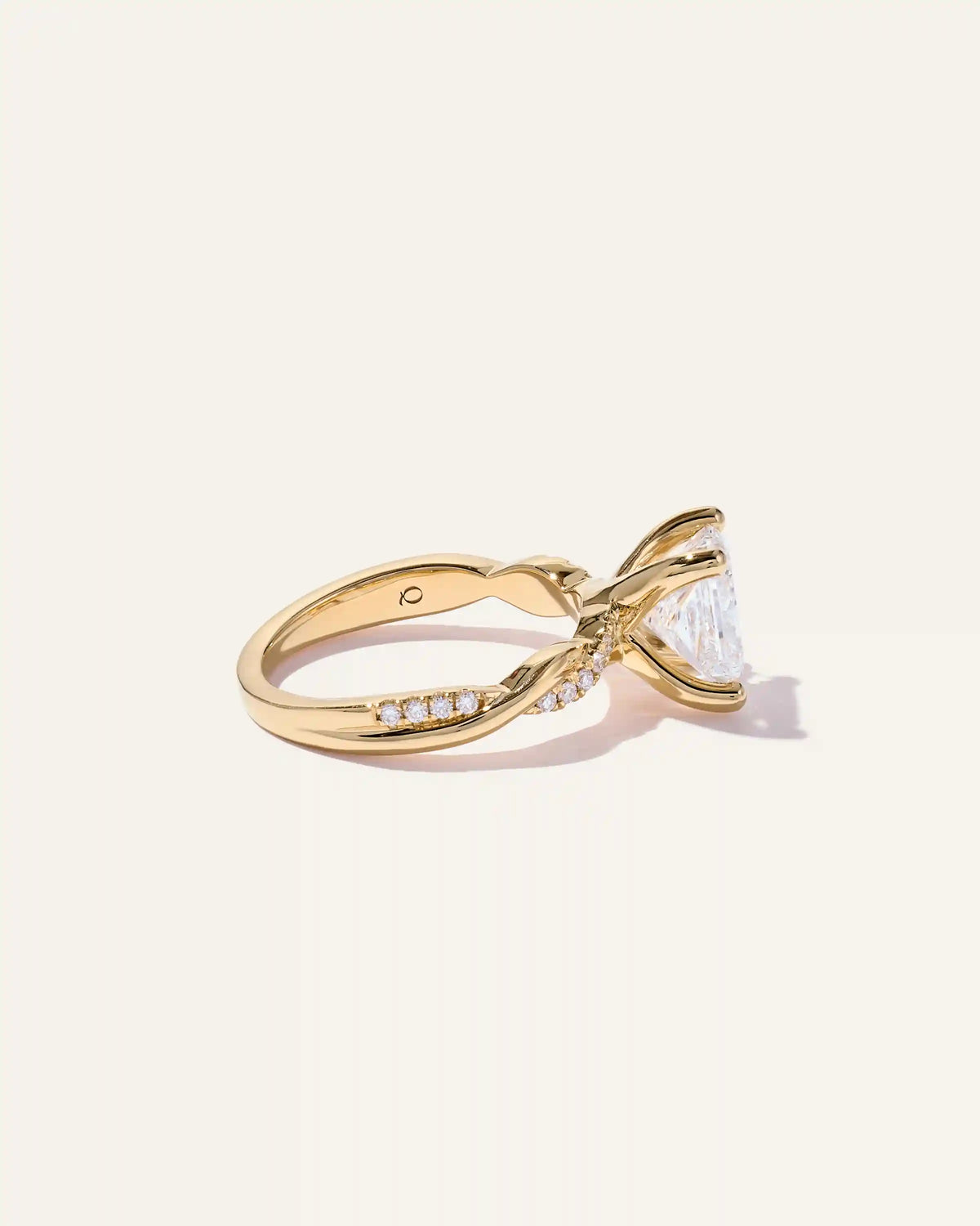 Lab Grown Diamond Princess Twisted Engagement Ring - 2.5ct