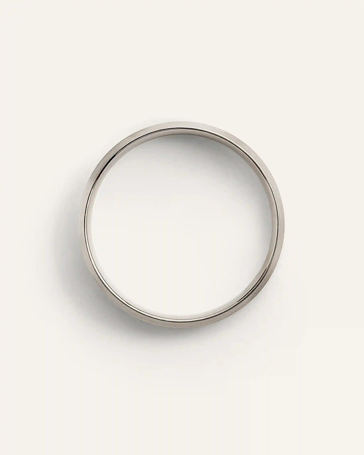 Beveled Edge Satin Finish Band