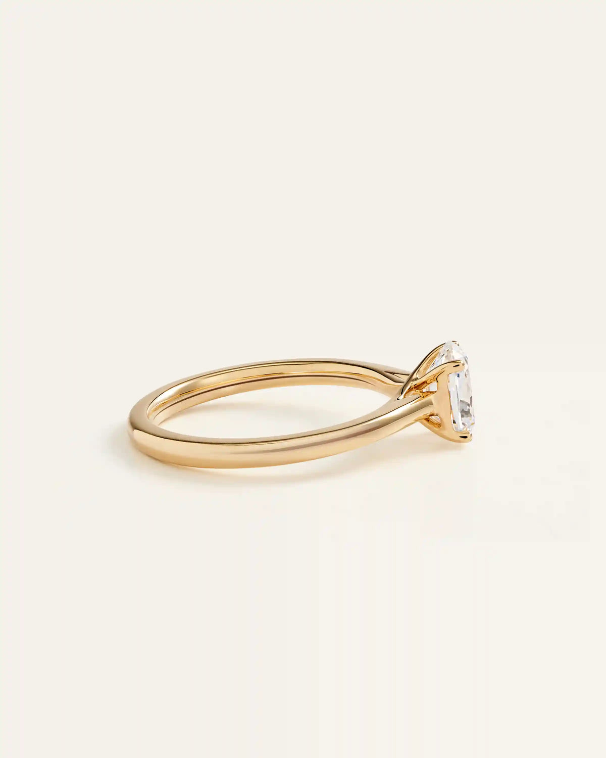 Lab Grown Diamond Antique Cushion Trellis Cathedral Engagement Ring - 1ct