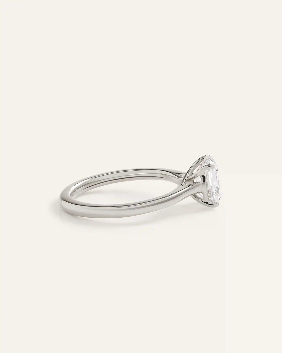 Lab Grown Diamond Antique Cushion Trellis Cathedral Engagement Ring - 1.5ct