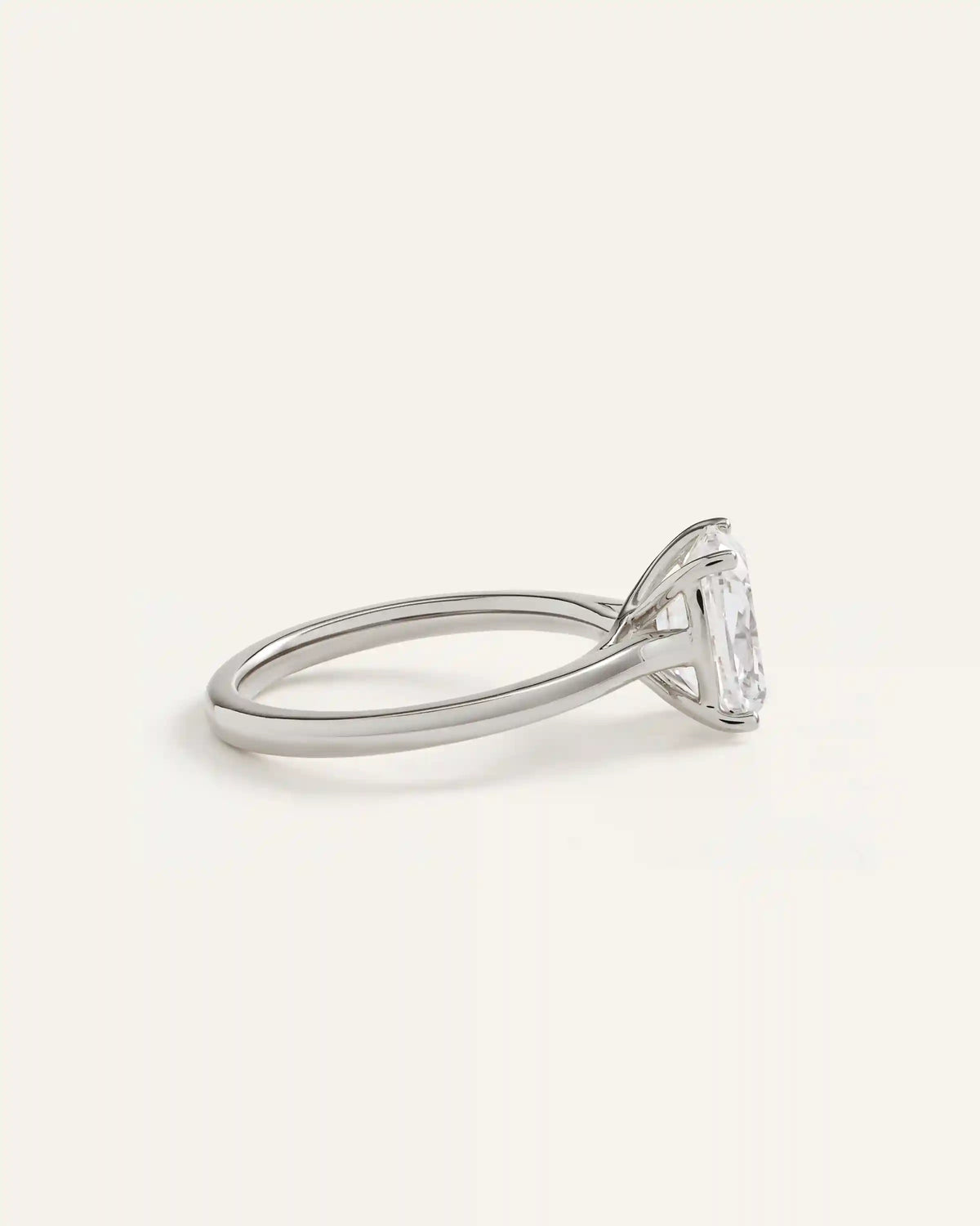 Lab Grown Diamond Antique Cushion Trellis Cathedral Engagement Ring - 2.5ct
