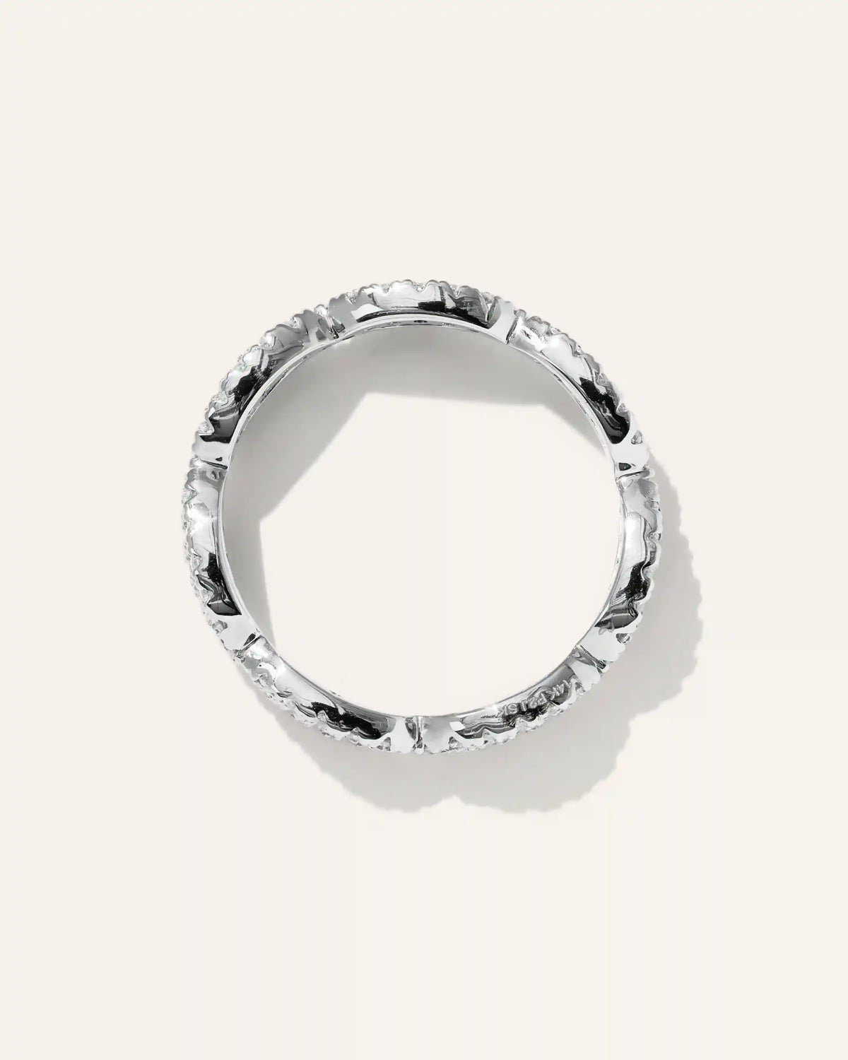 14K Gold Diamond Infinity Band