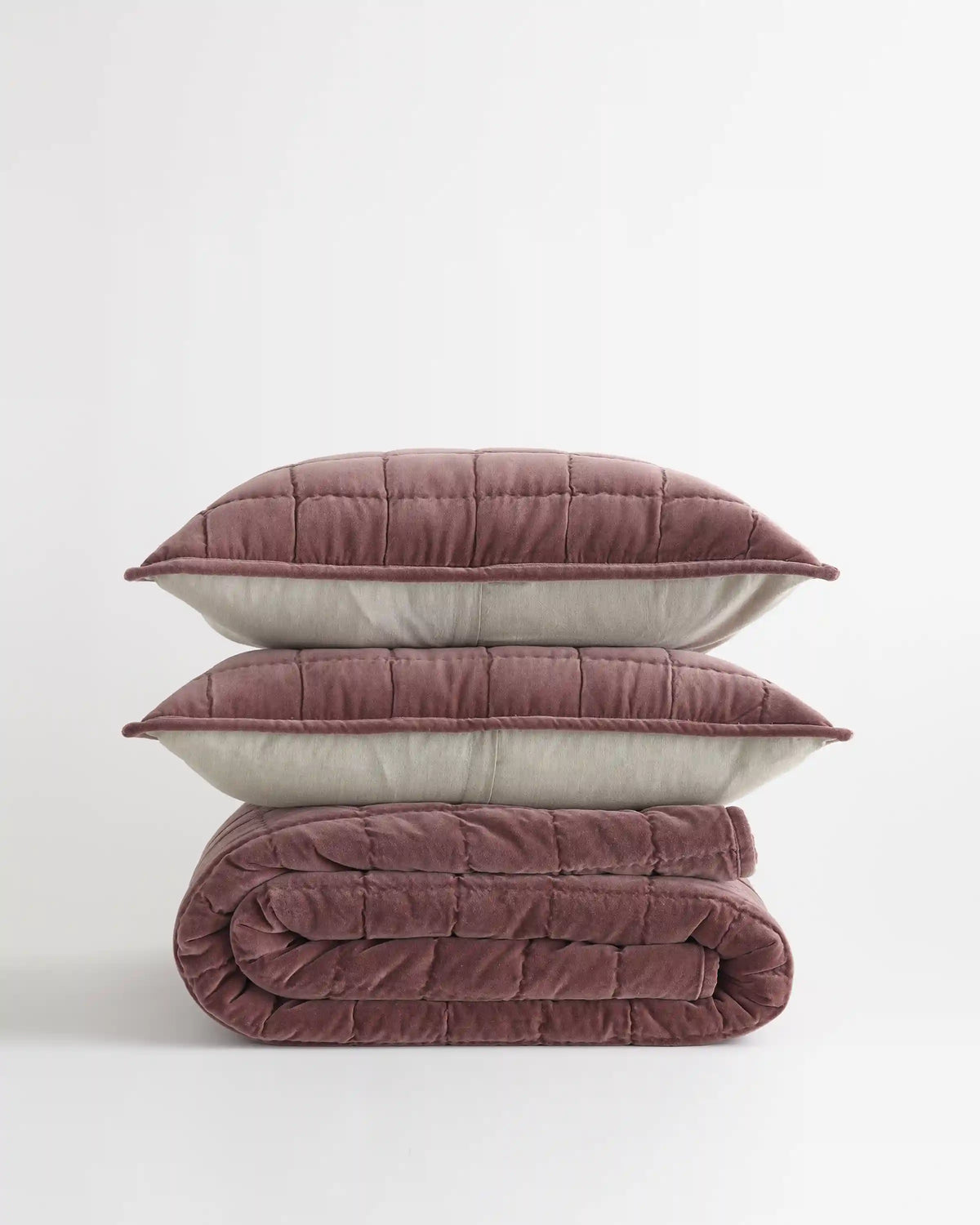Cotton Velvet Box Quilt Set