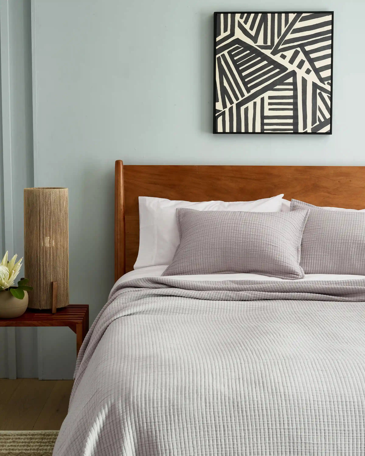 Organic Ribbed Cotton Shams