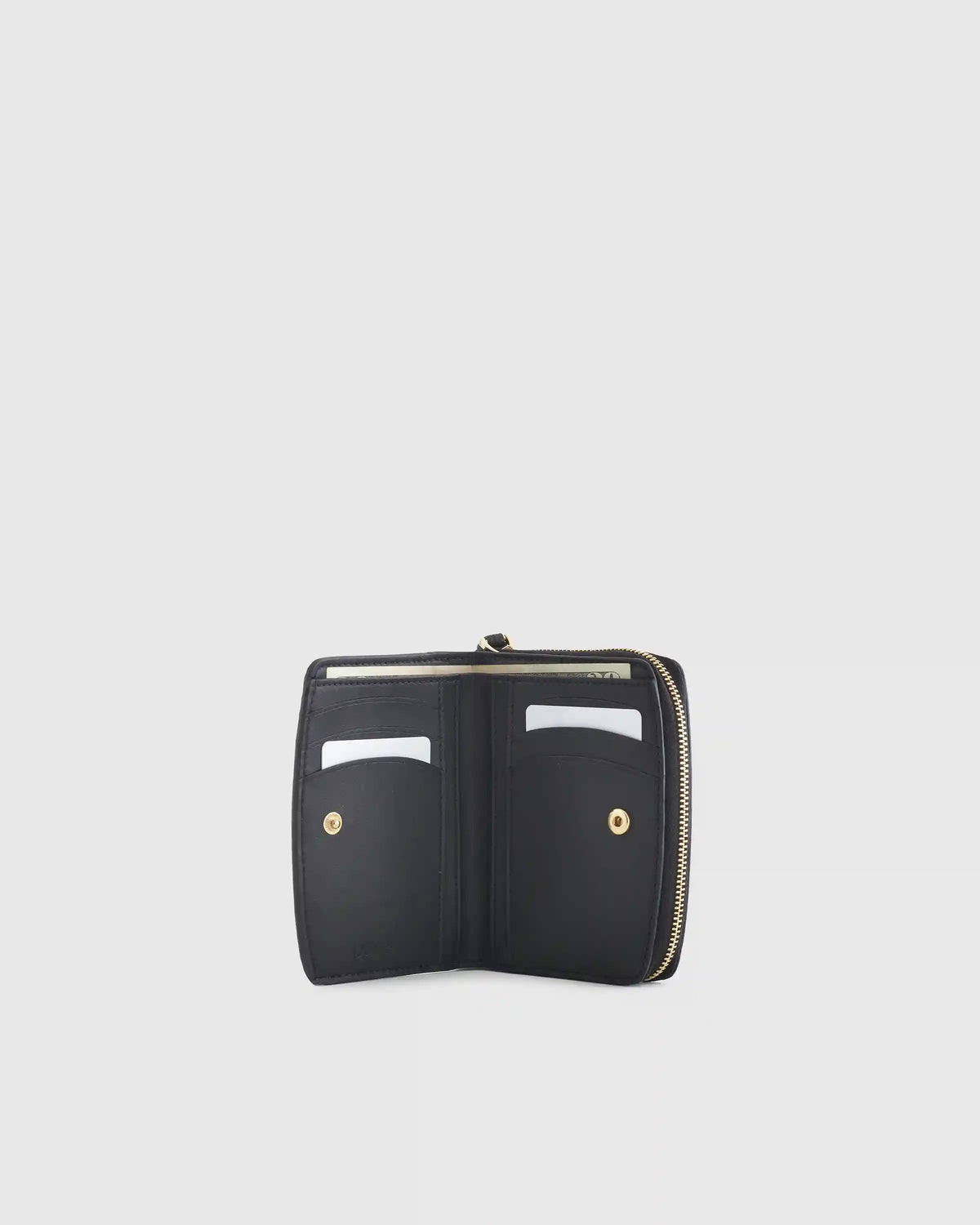 Italian Pebbled Leather Compact Wallet