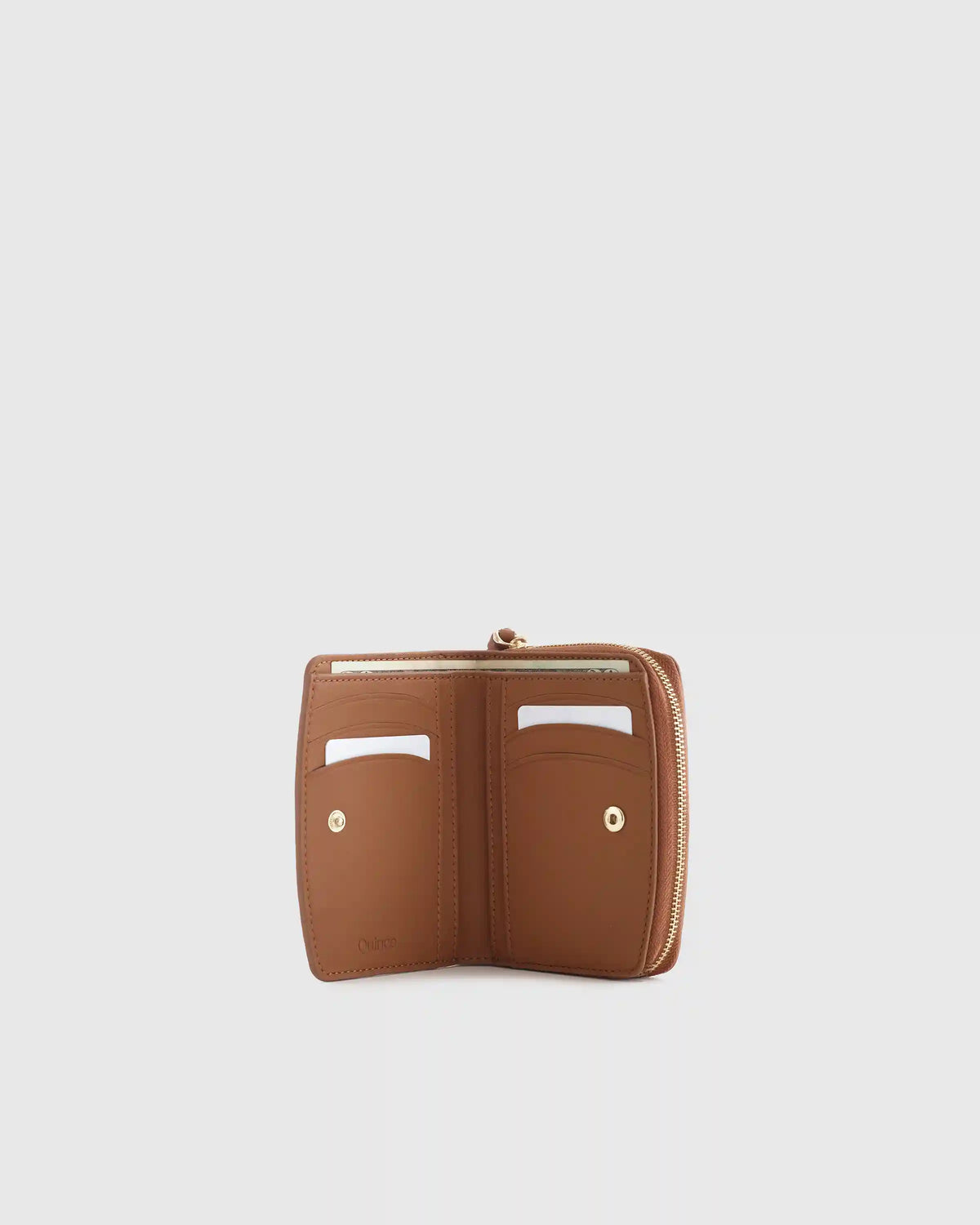 Italian Pebbled Leather Compact Wallet