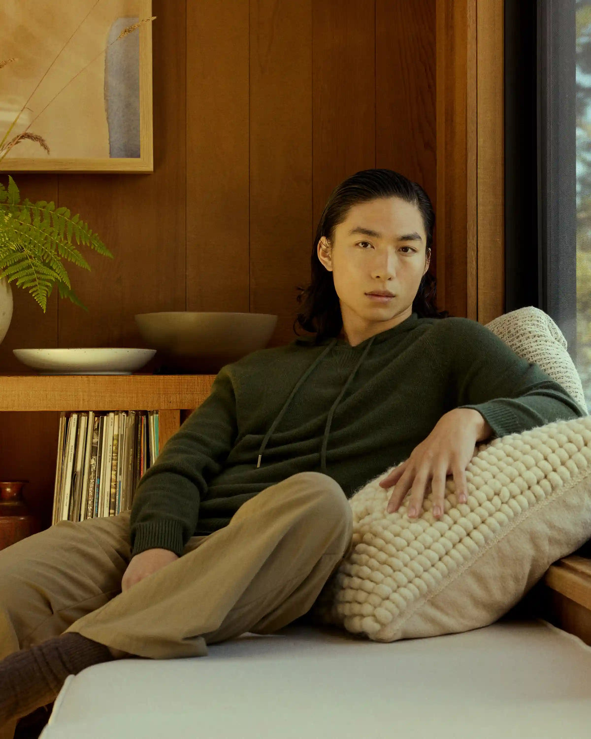 Mongolian Spring Cashmere Pullover Hoodie