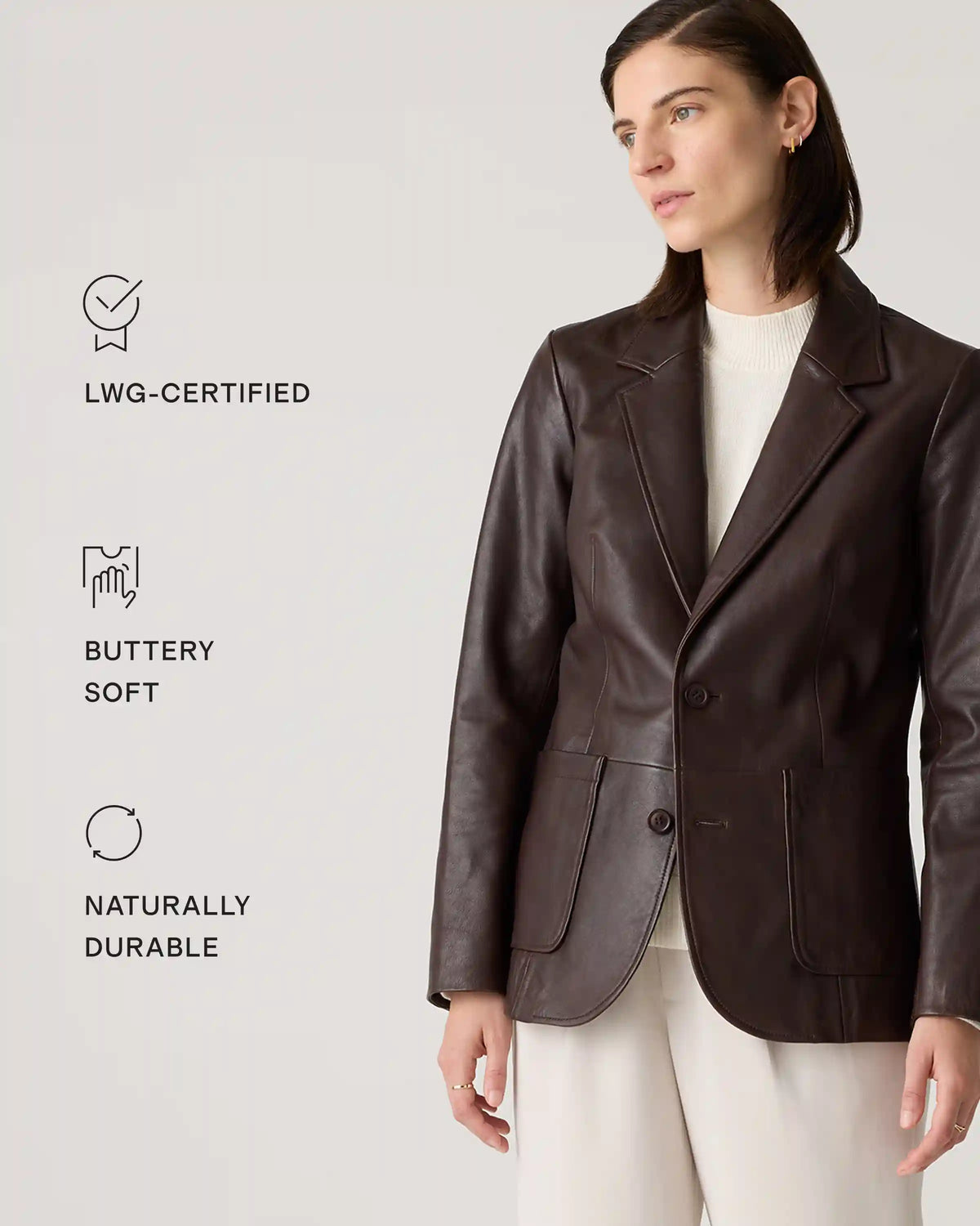 100% Leather Blazer