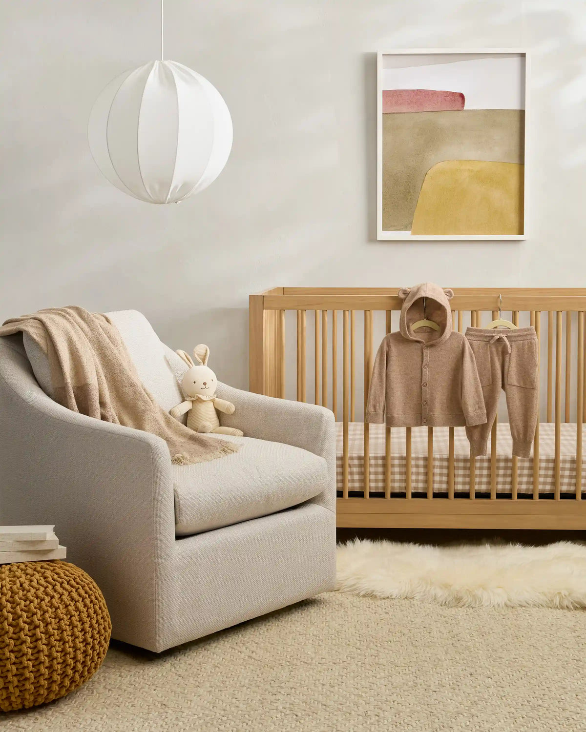 Organic Percale Gingham Crib Sheet 2-Pack