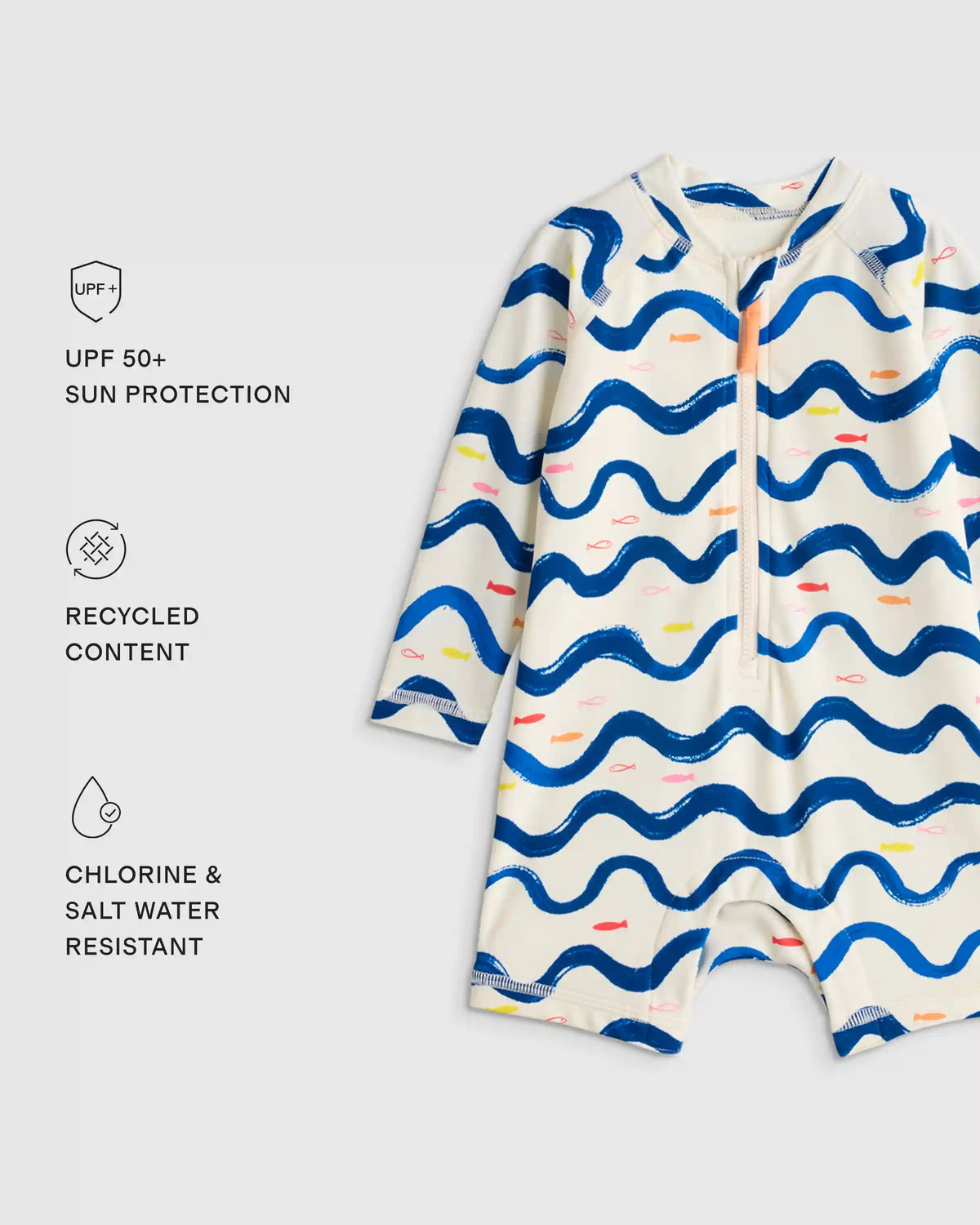 Long Sleeve Zip-Up Swimsuit