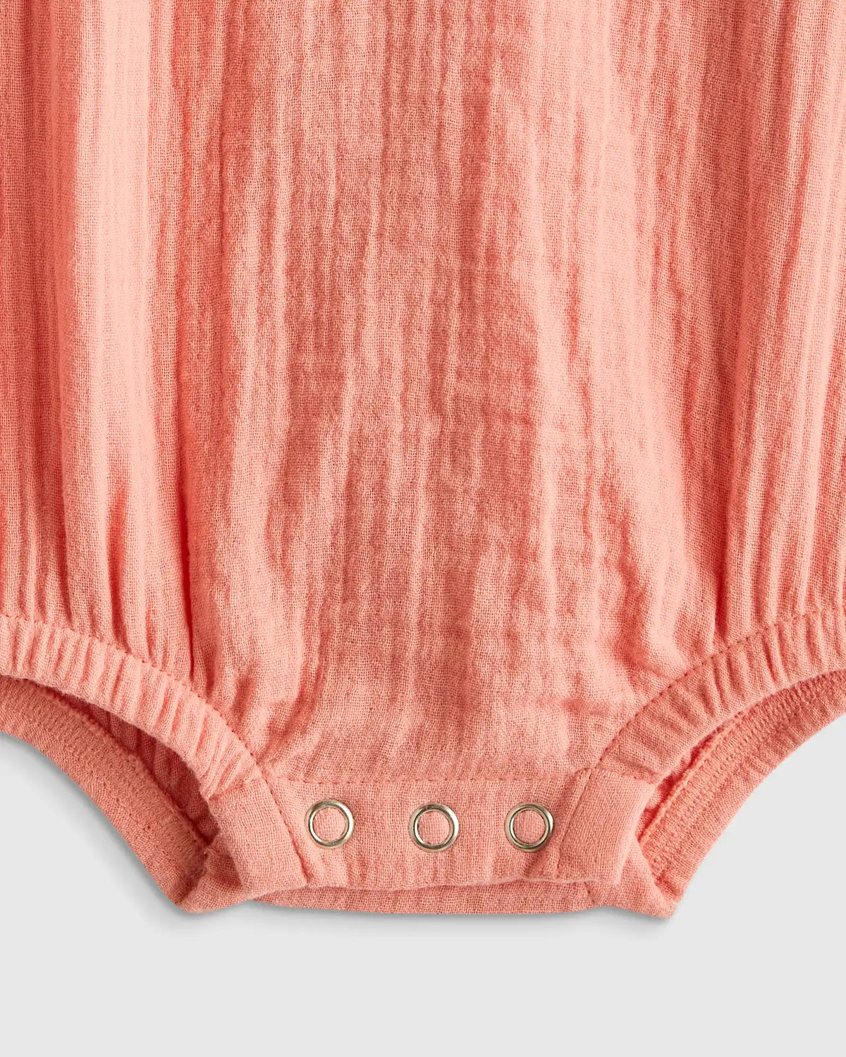 100% Organic Cotton Gauze Bubble Romper