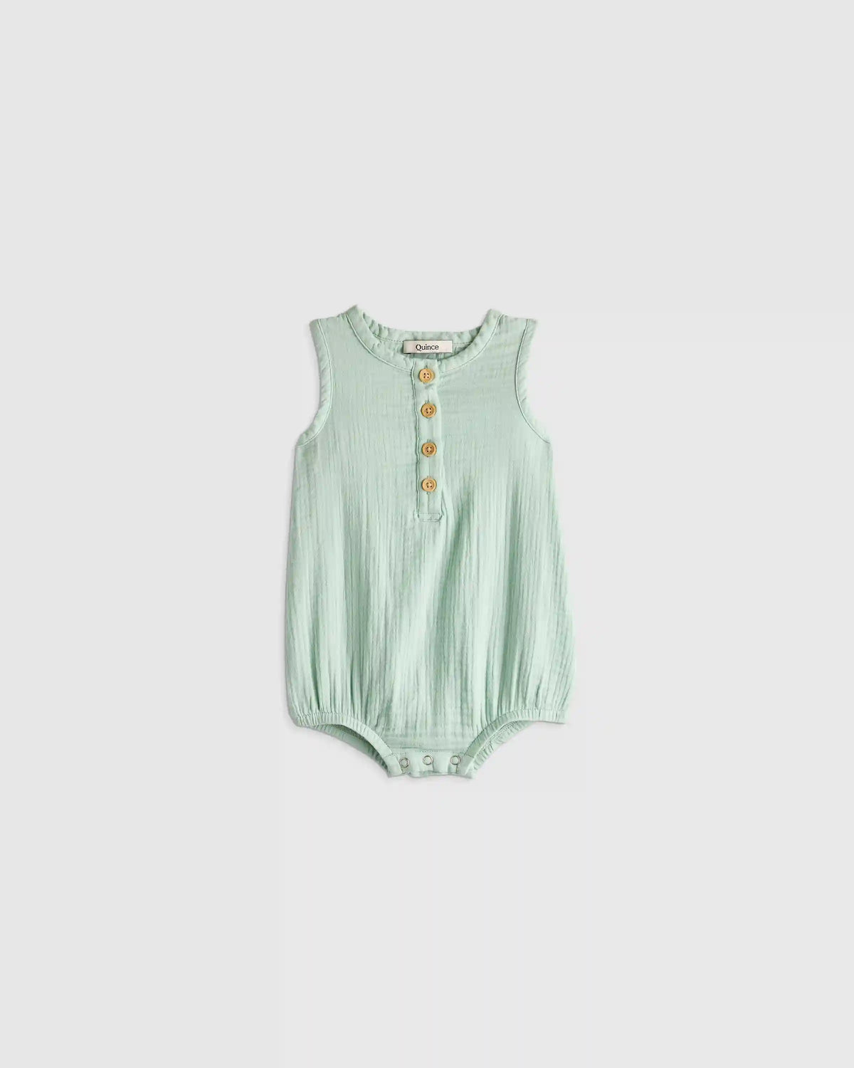 100% Organic Cotton Gauze Bubble Romper