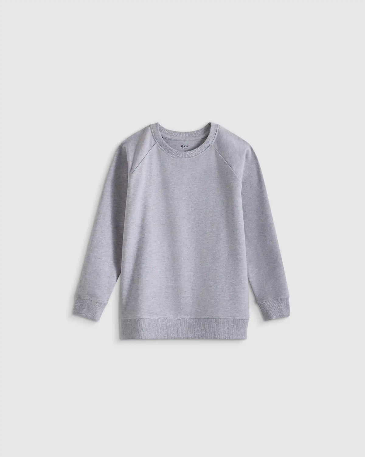 Organic Cotton French Terry Crew Neck Sweatshirt