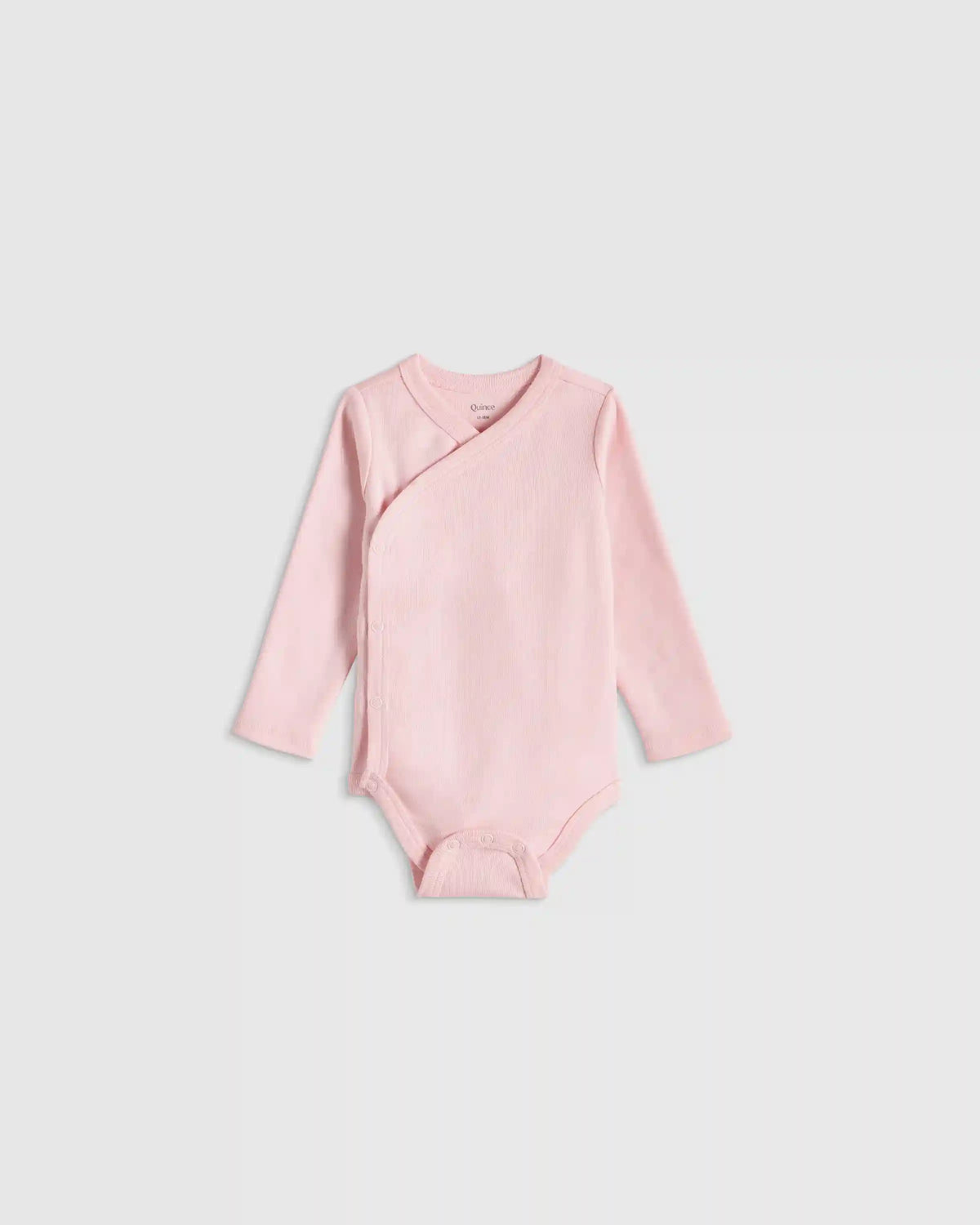 100% Organic Cotton Long Sleeve Kimono Bodysuit