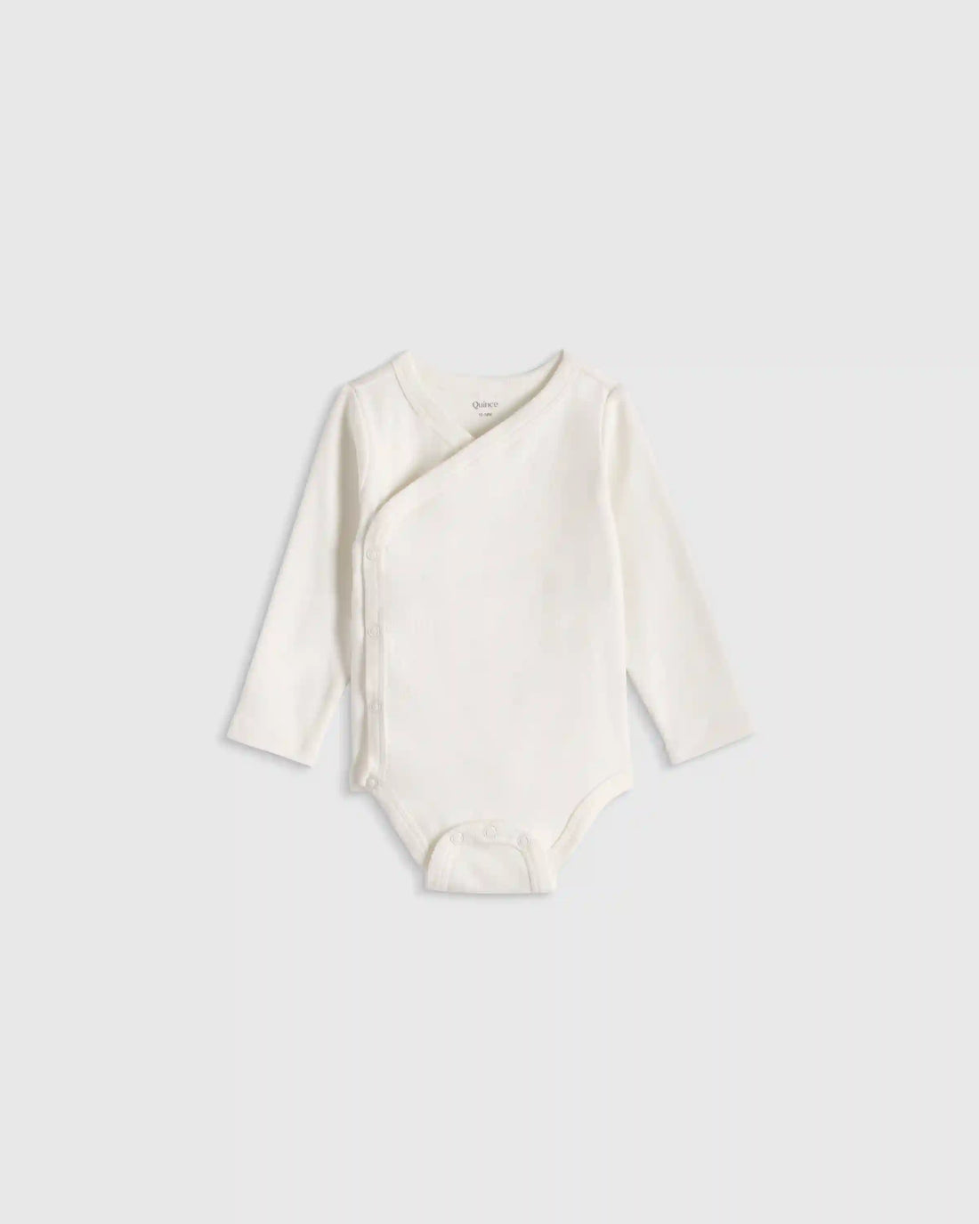 100% Organic Cotton Long Sleeve Kimono Bodysuit