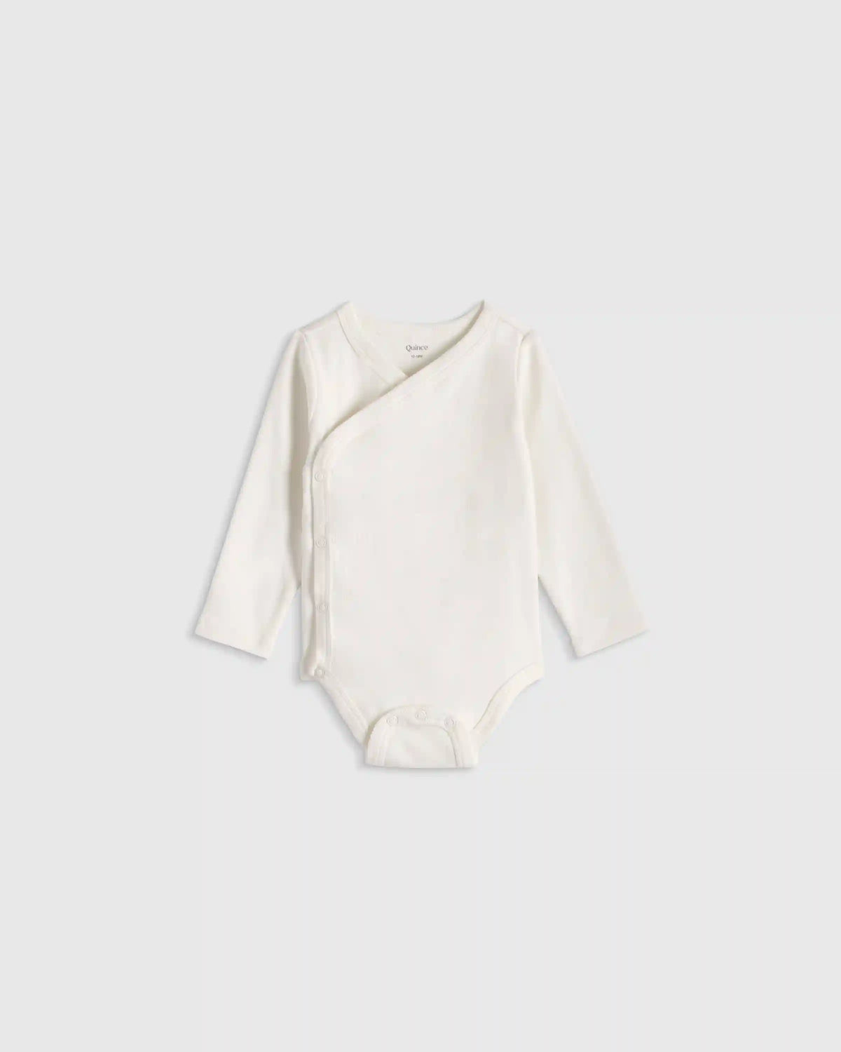 100% Organic Cotton Long Sleeve Kimono Bodysuit