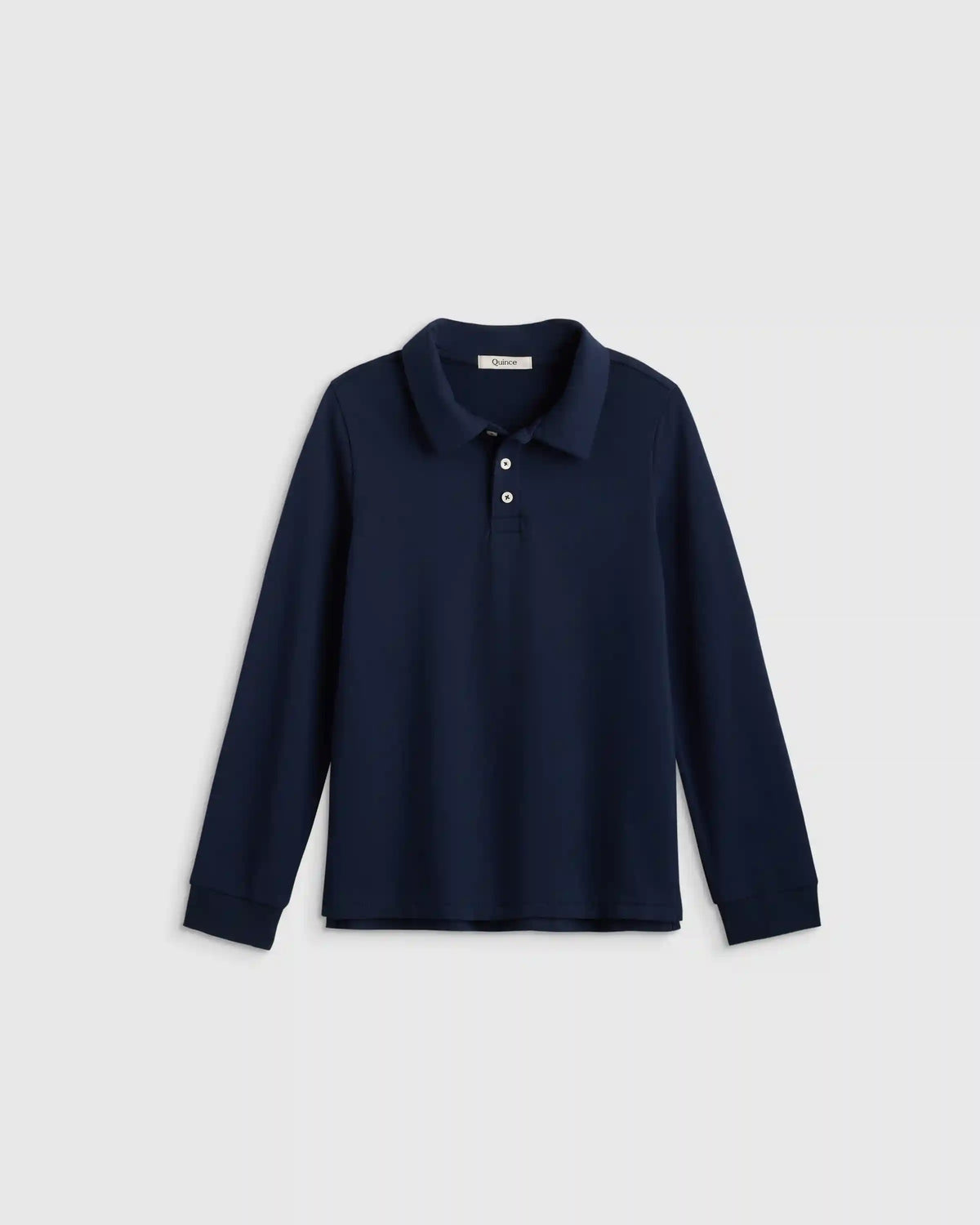 Organic Cotton Long Sleeve Pique Polo