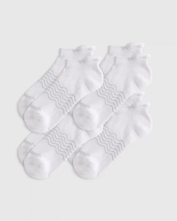 Everyday Cotton Pilates Gripper Ankle Socks (4-pack)