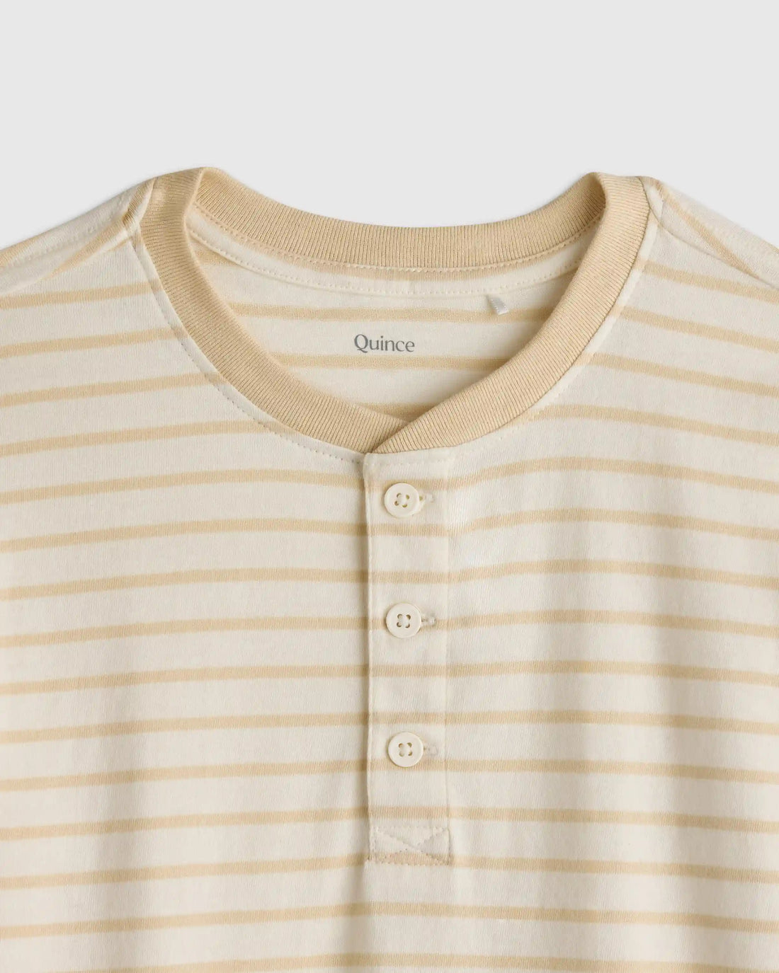 100% Organic Cotton Long Sleeve Henley Tee
