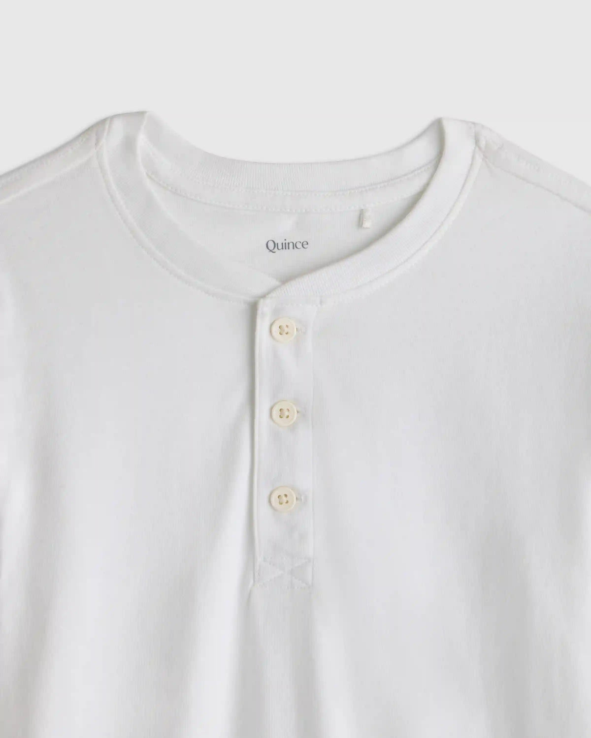 100% Organic Cotton Long Sleeve Henley Tee