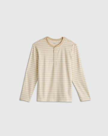 100% Organic Cotton Long Sleeve Henley Tee