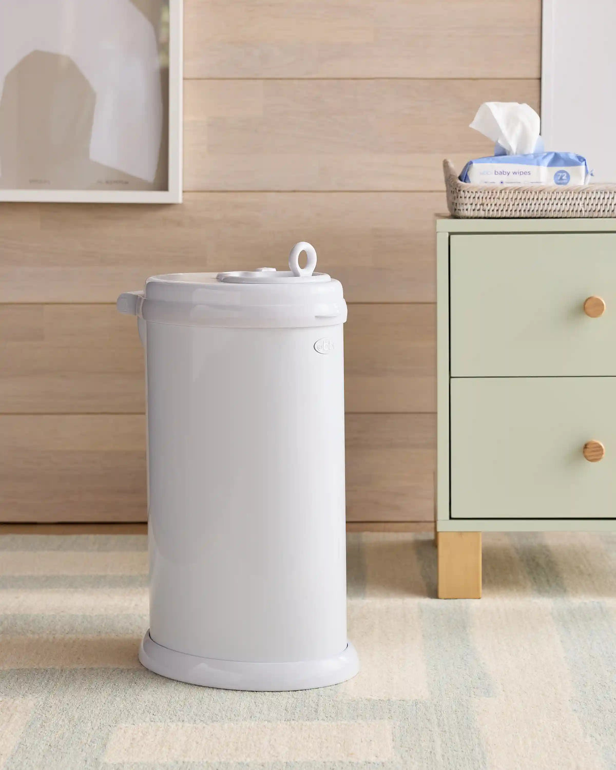 Ubbi Stainless Steel Diaper Pail Gift Set