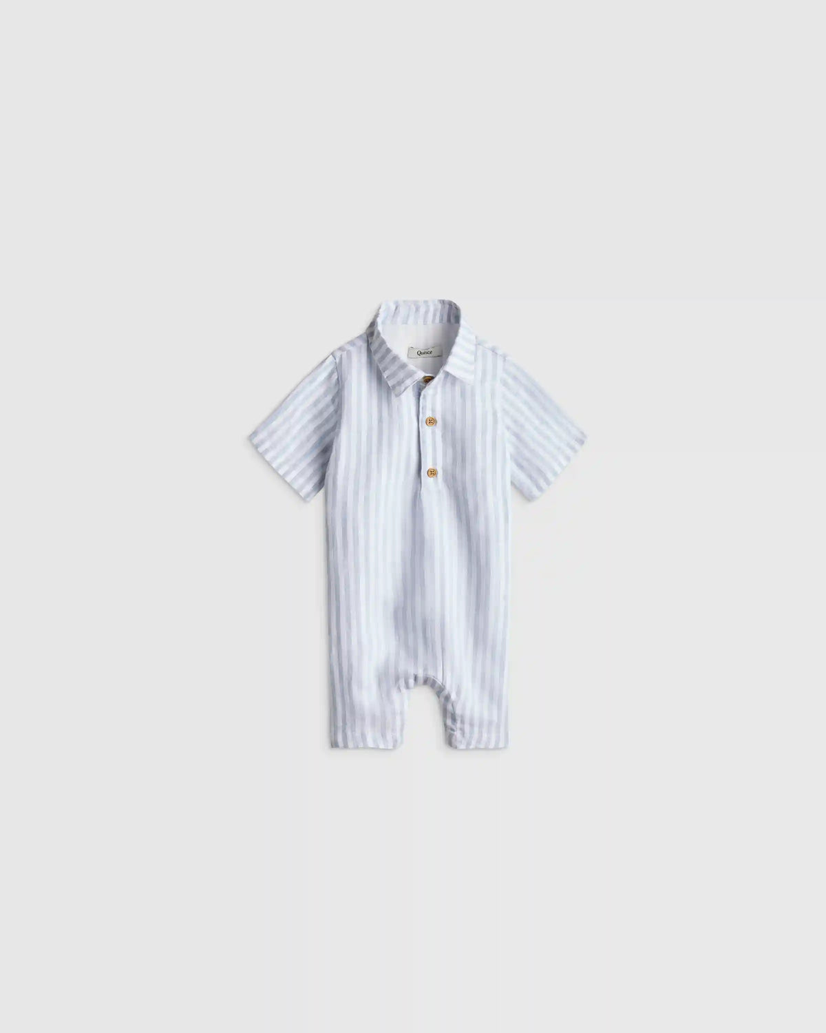 100% Linen Button Front Romper