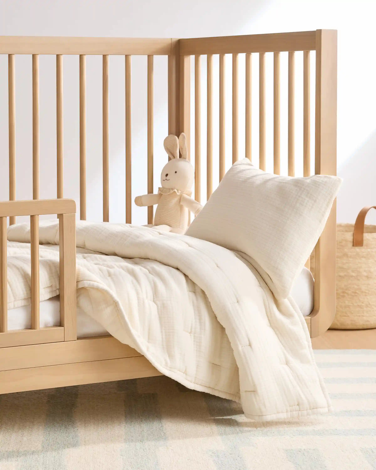 Organic Cotton Gauze Toddler Quilt & Sham Set