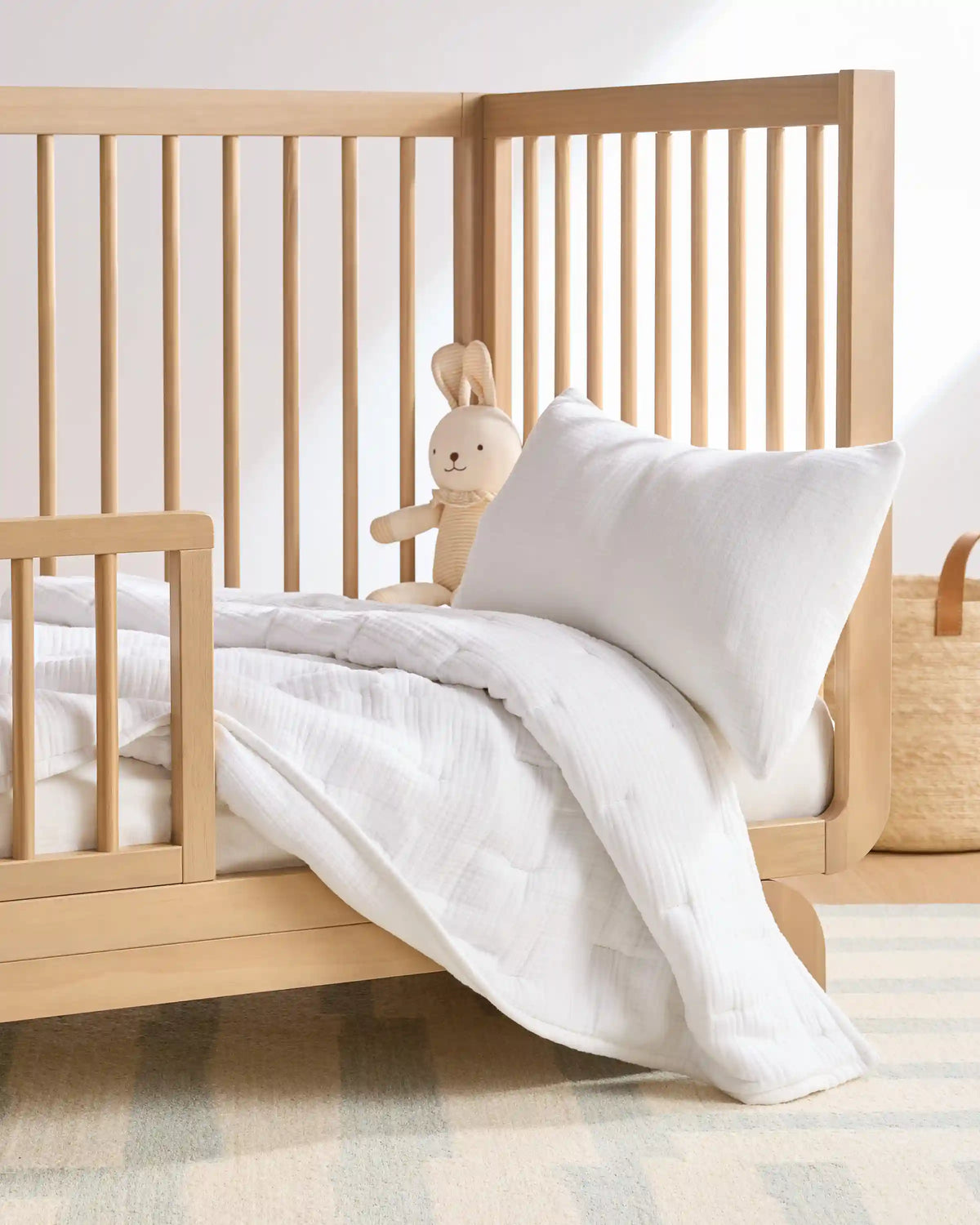 Organic Cotton Gauze Toddler Quilt & Sham Set