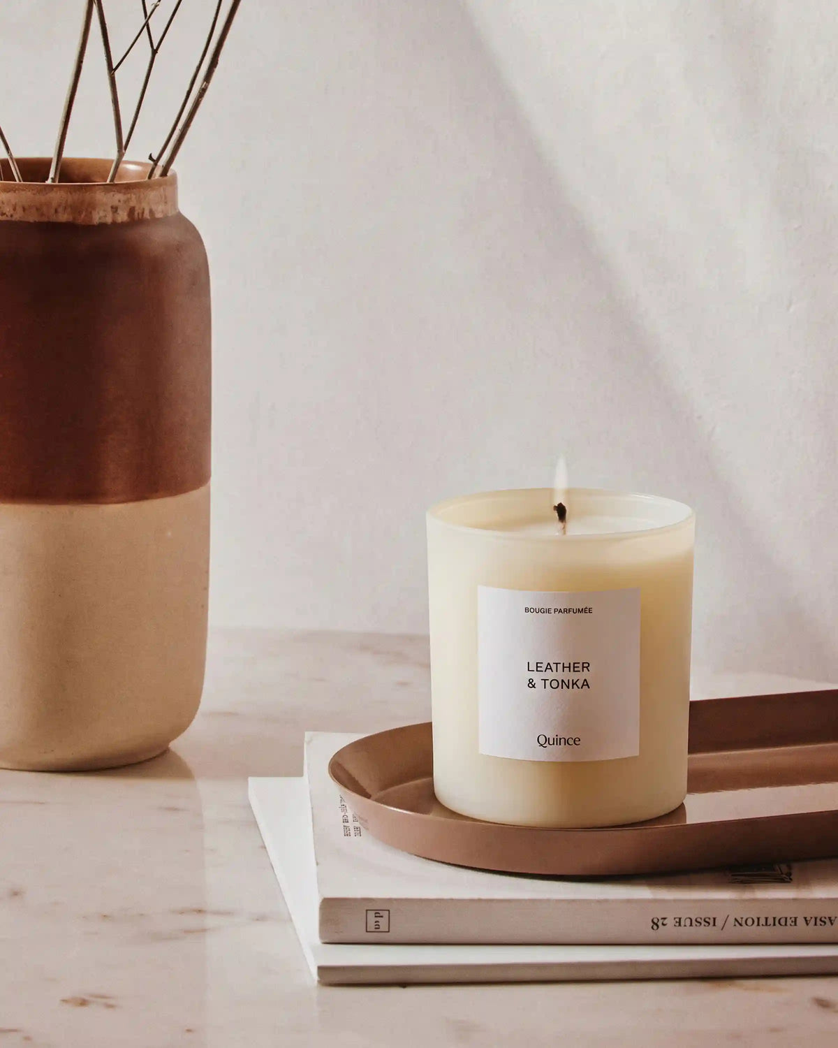 Leather & Tonka Candle
